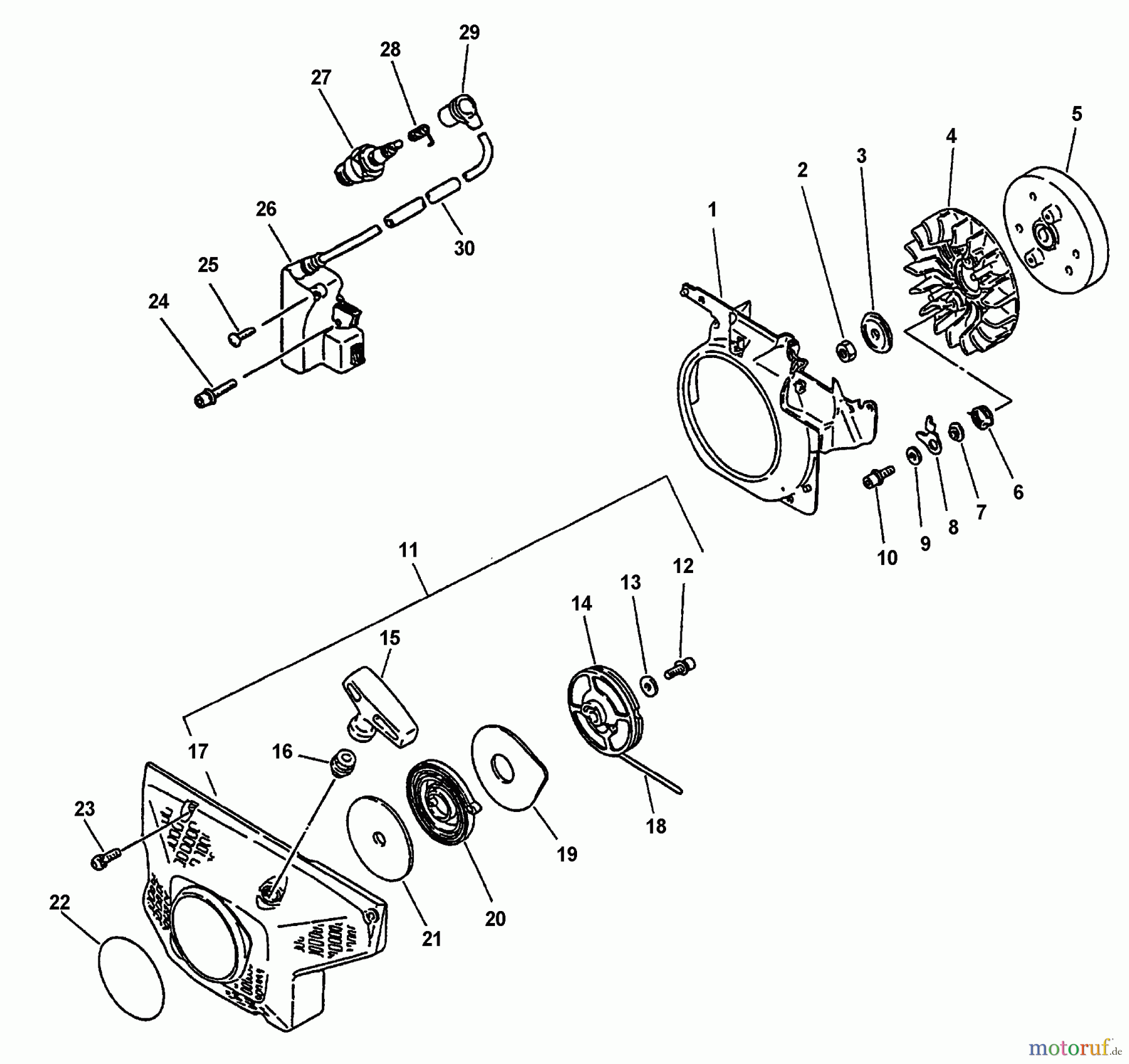 Echo Rettungssäge QV-6700 Ignition, Starter Asy