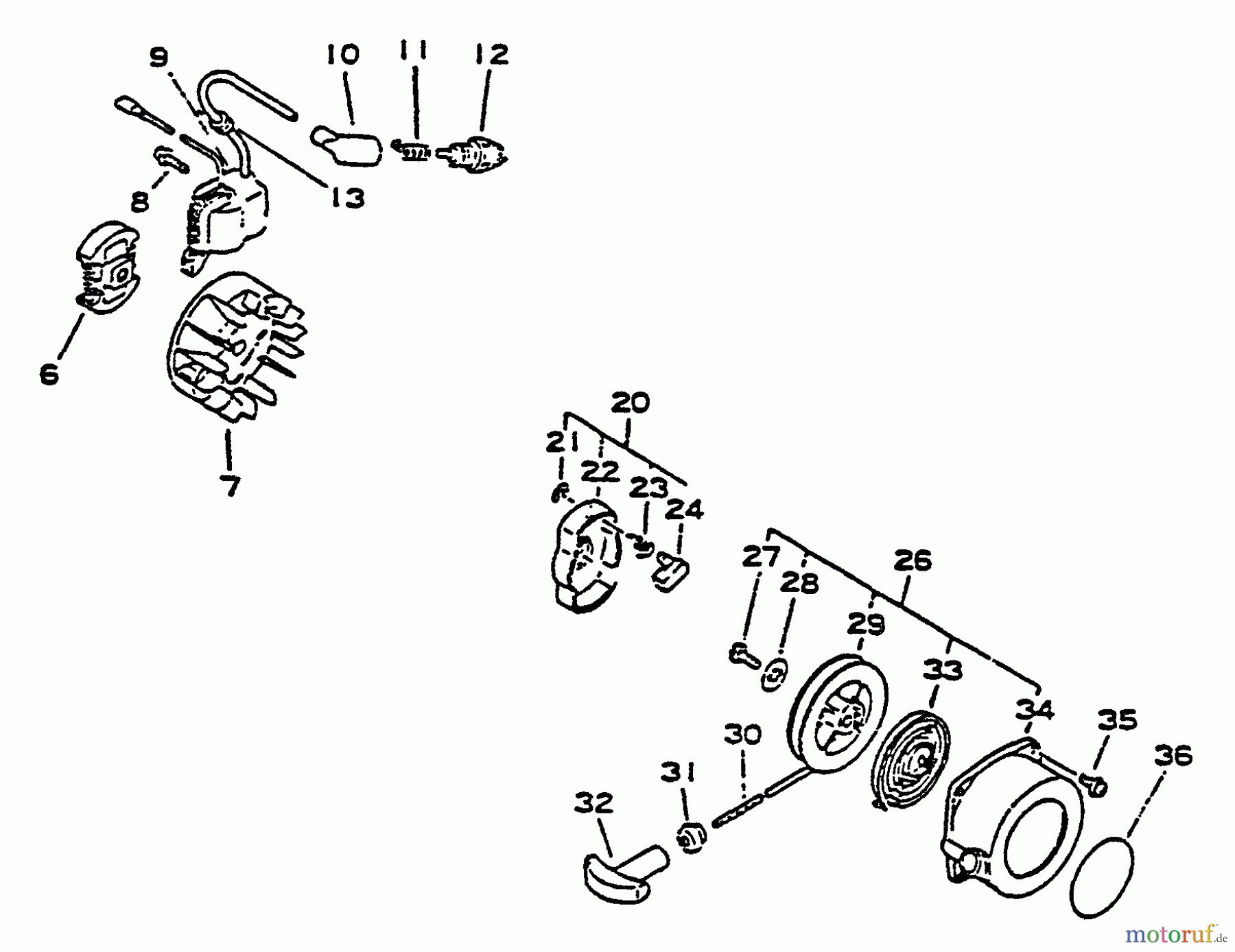  Echo Trimmer, Faden / Bürste GT-2102 - Echo String Trimmer Ignition, Starter