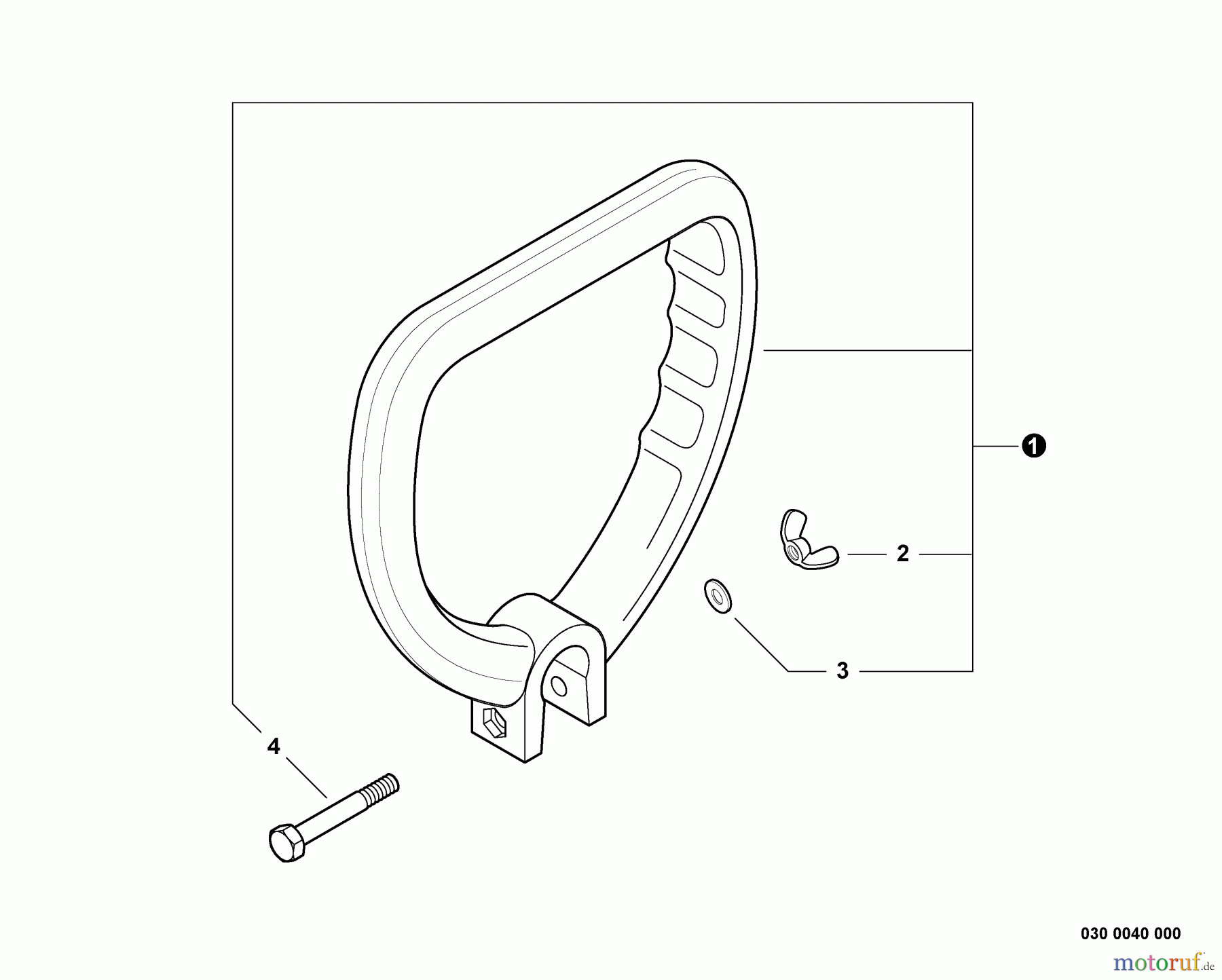  Echo Trimmer, Faden / Bürste GT-225 - Echo String Trimmer, S/N:S09812001001 - S09812999999 Front Handle