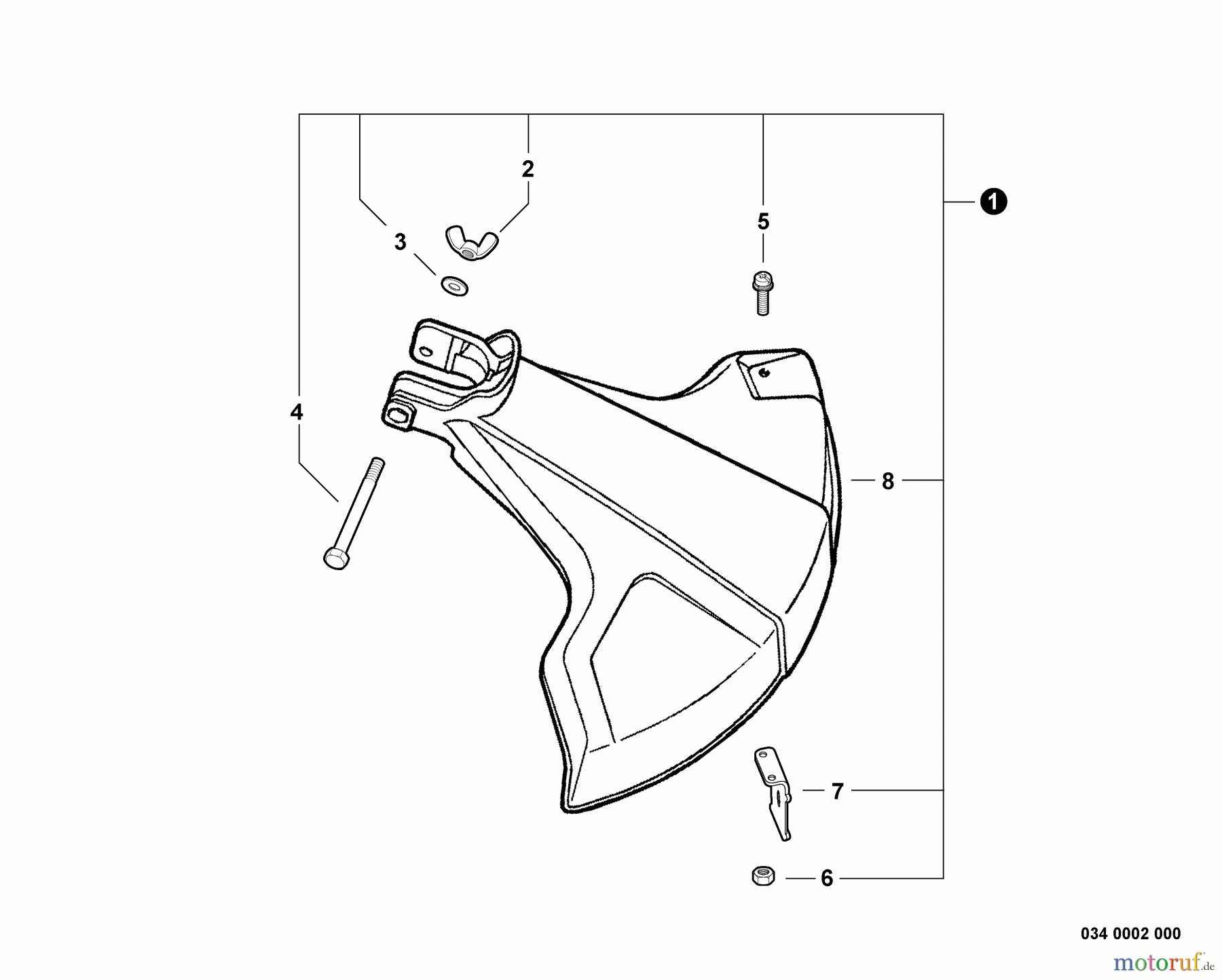  Echo Trimmer, Faden / Bürste GT-201EZR - Echo String Trimmer, S/N:06001001 - 06999999 Debris Shield - Plastic