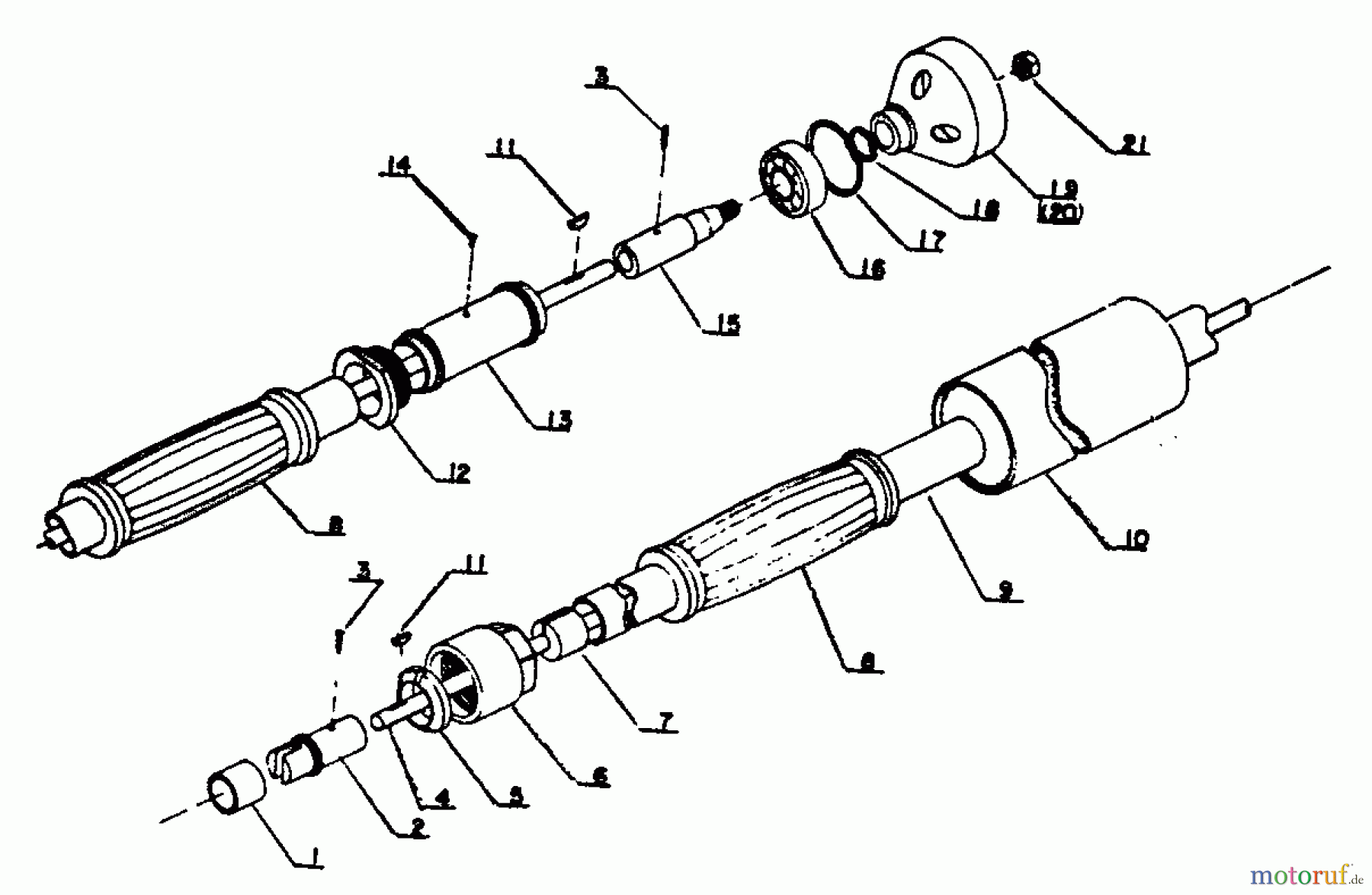  Echo Trimmer, Faden / Bürste SRM-201F - Echo String Trimmer Driveshaft