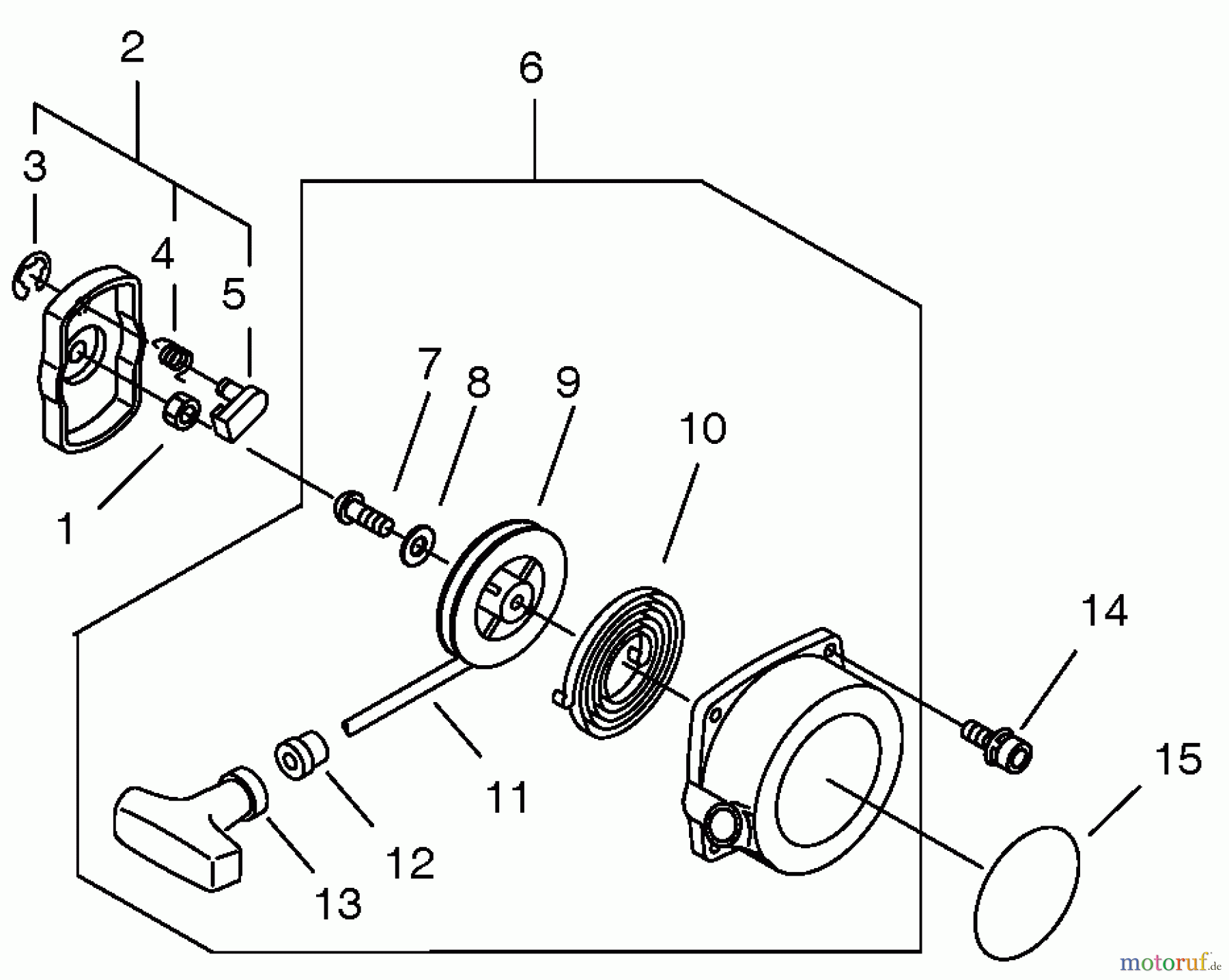  Echo Trimmer, Faden / Bürste SRM-3605U - Echo String Trimmer, S/N: 20001001 - 20999999 Starter