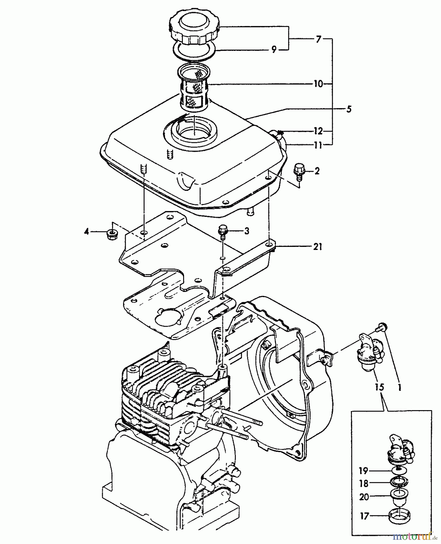 Echo Wasserpumpen TP-2000 - Echo Trash Pump Fuel Tank