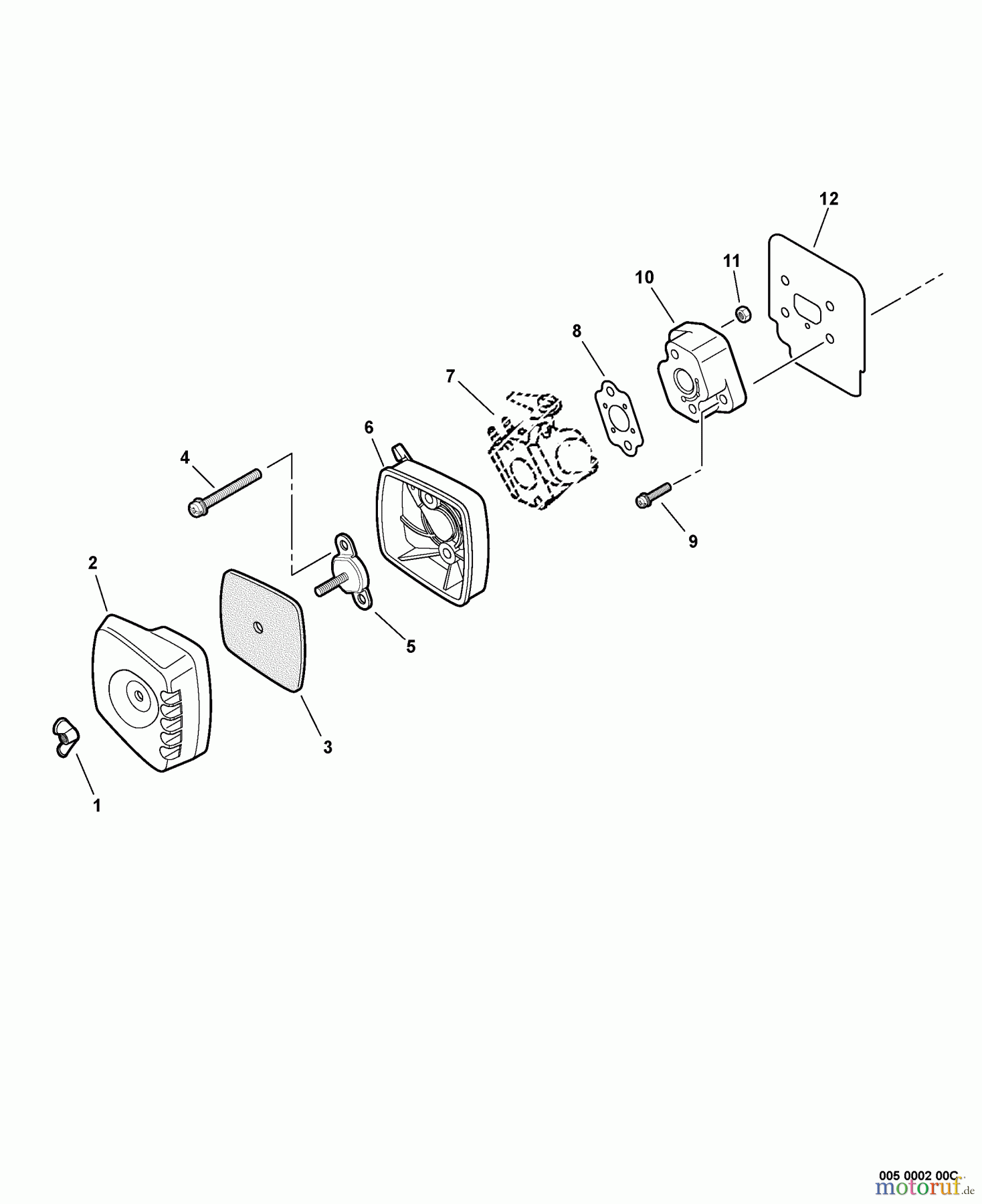  Echo Wasserpumpen WP-1000 - Echo Water Pump (Type 1) Intake  S/N: 001001 - 006207