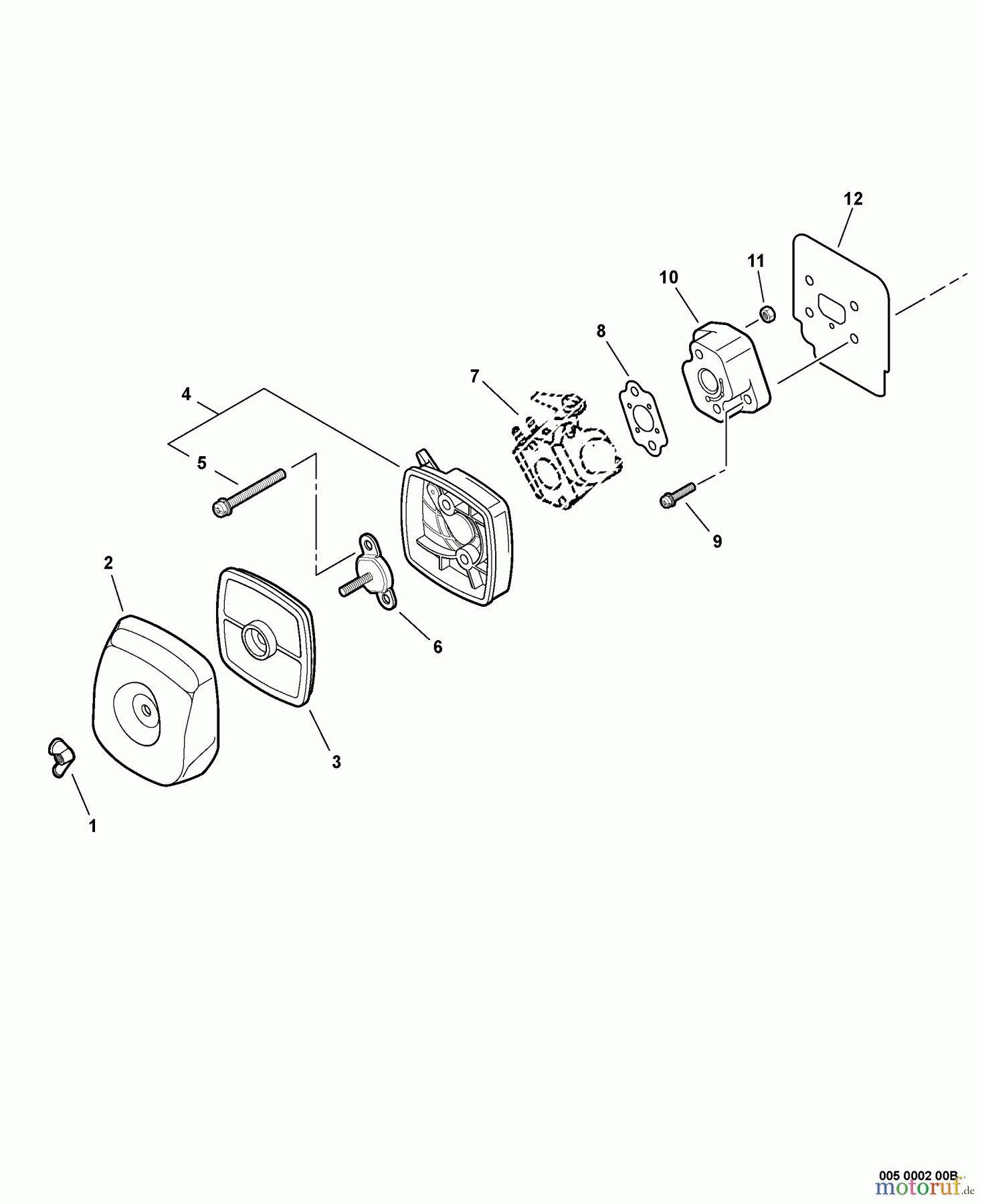 Echo Wasserpumpen WP-1000 - Echo Water Pump (Type 1) Intake S/N: 006208 - 009465