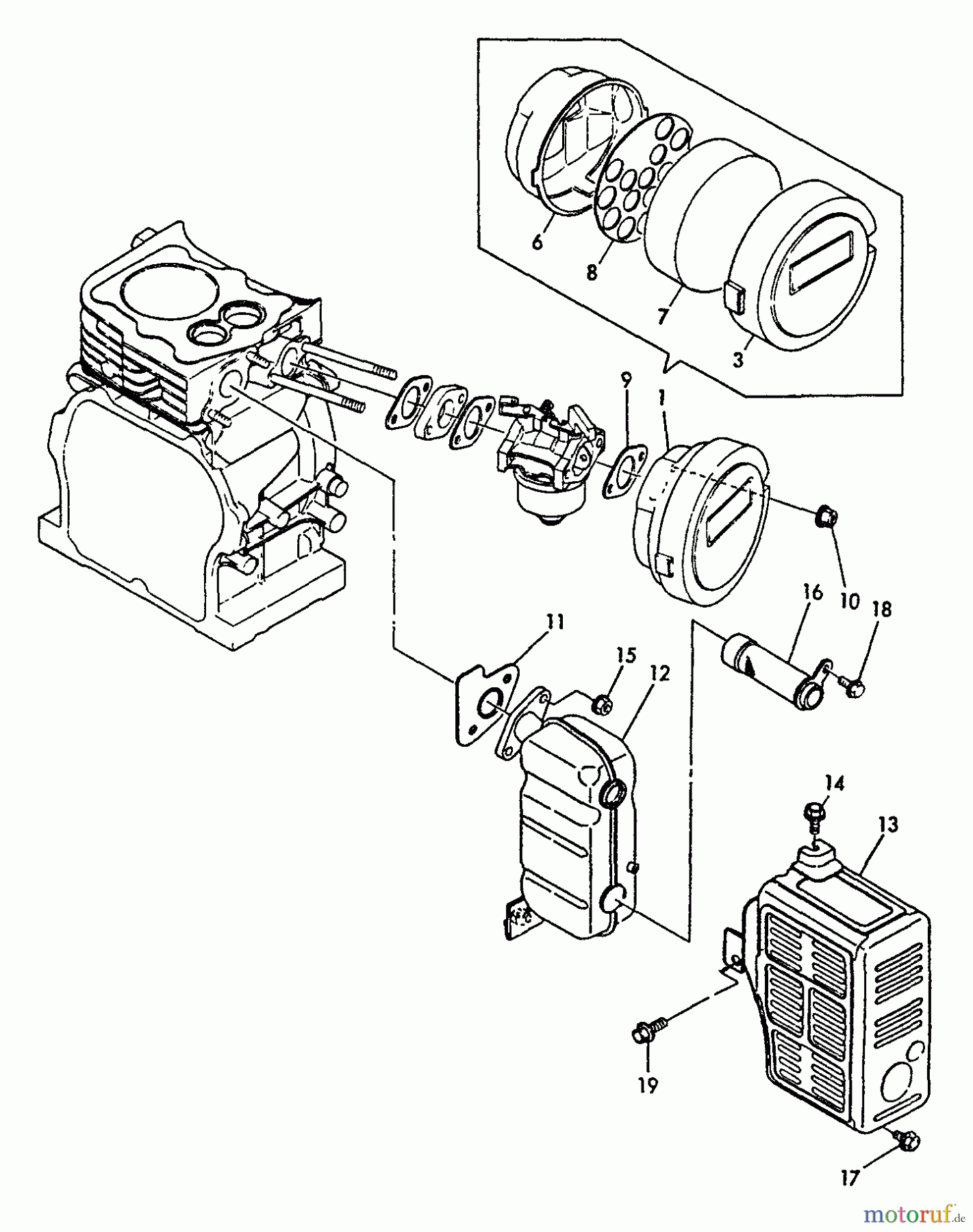  Echo Wasserpumpen WP-2000 - Echo Water Pump, S/N: A1010 - A9999 Intake, Exhaust, Air Cleaner