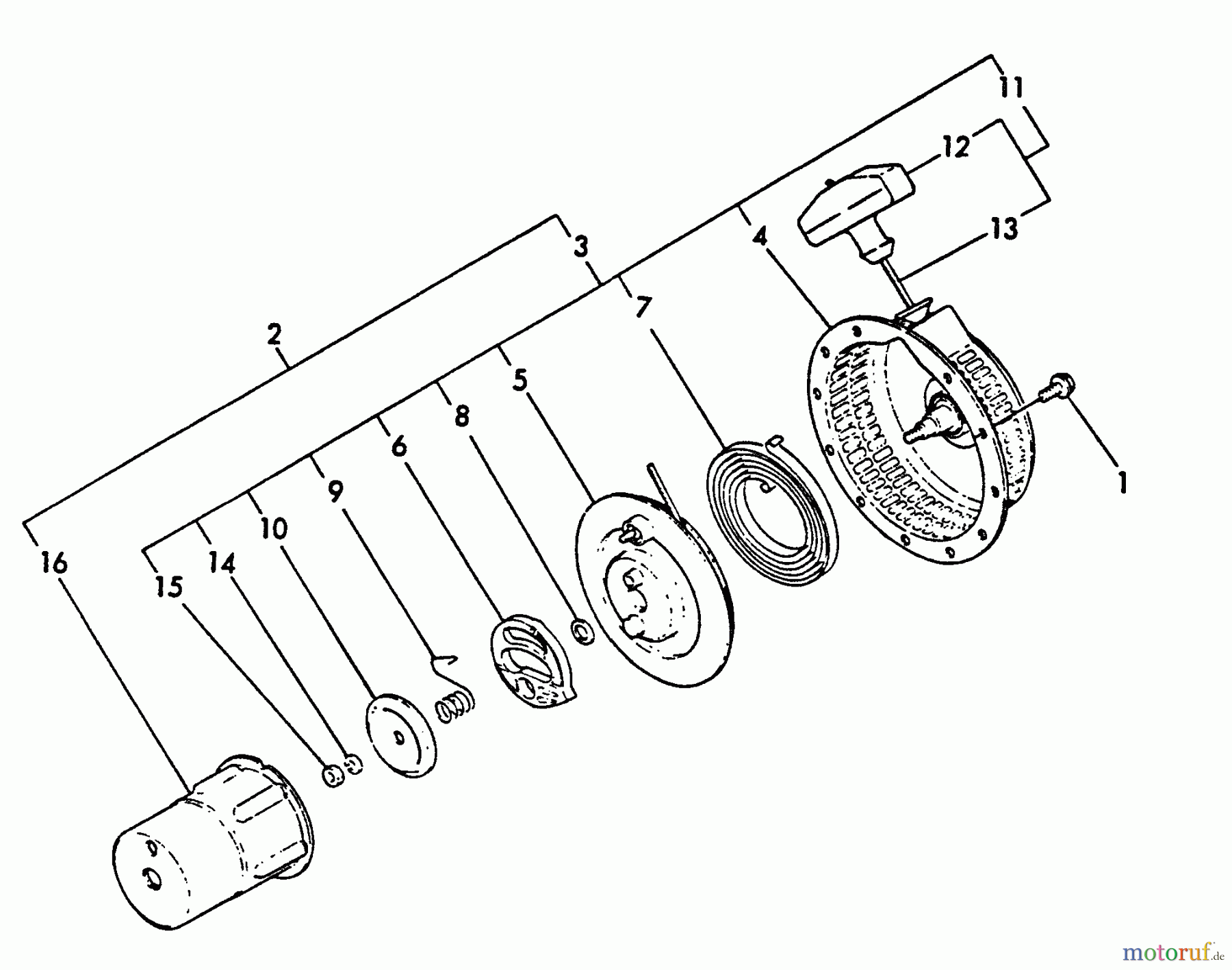Echo Wasserpumpen WP-3000 - Echo Water Pump, S/N: F0000 - F7298 Starter