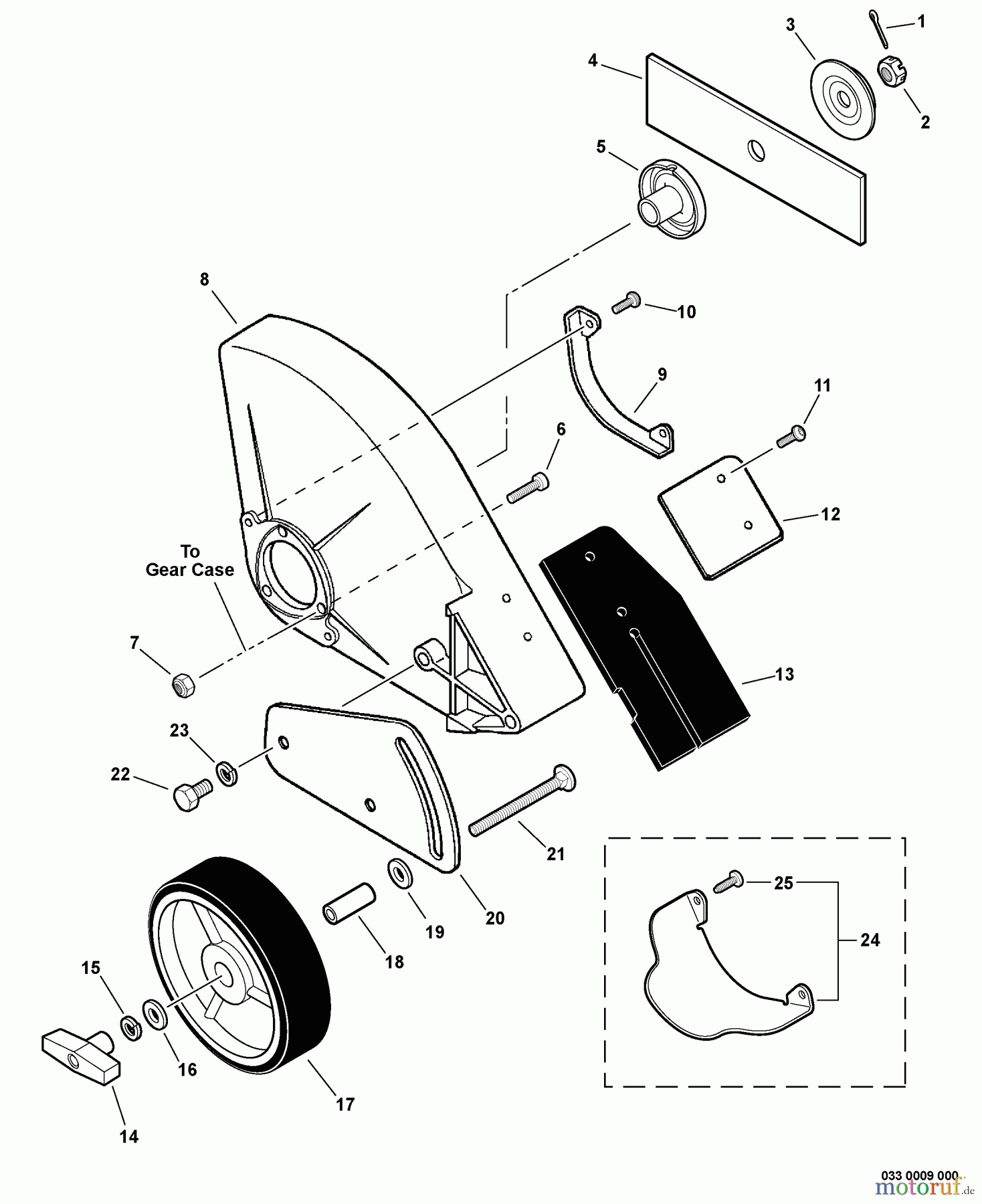  Echo Kantenschneider PE-265S - Echo Edger, S/N: S71412001001 - S71412999999 Edging Assembly -- Metal  S/N: S71412003727 - S71412999999