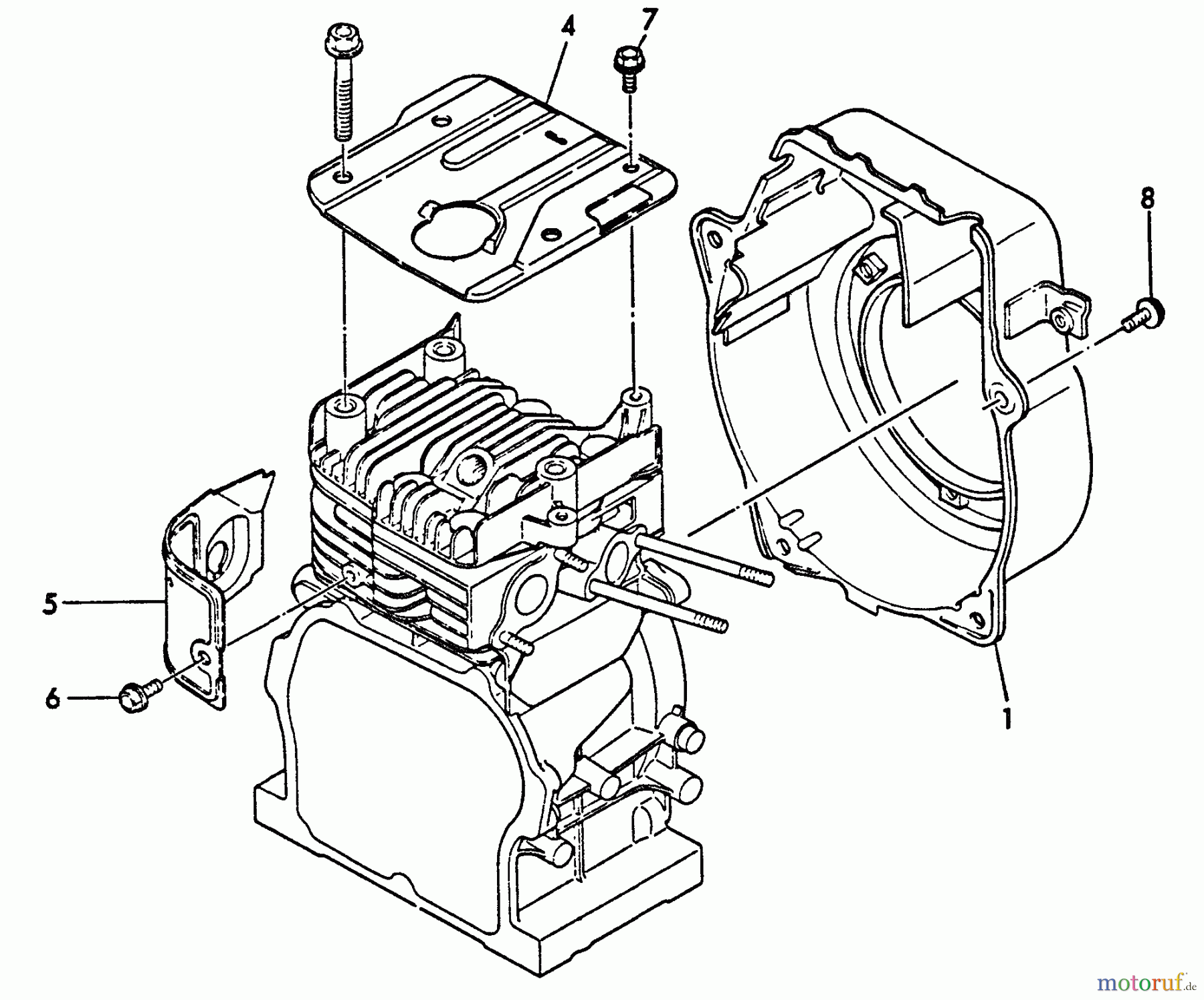  Echo Stromerzeuger EG-1500 - Echo Portable Generator, S/N: 00000 - 03796 Cooling Fan Case