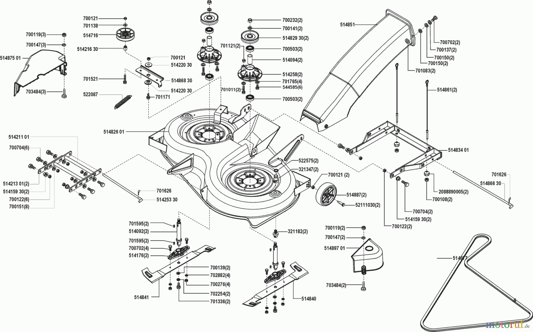  Concord Gartentechnik Rasentraktor T17-102 HD 02/2000 - 01/2001 Seite 5