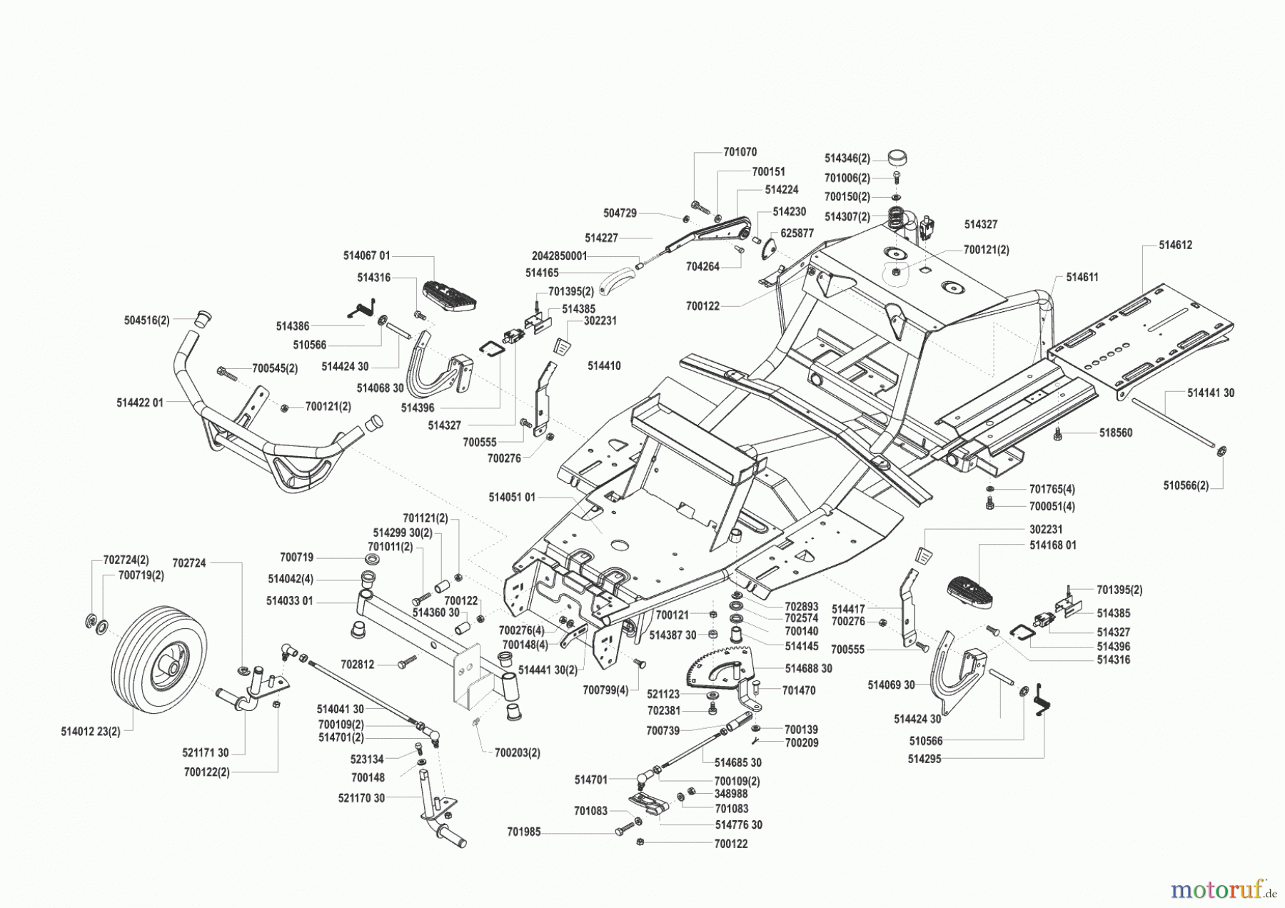  AL-KO Gartentechnik Rasentraktor T-800 10/2000 - 08/2001 Seite 2