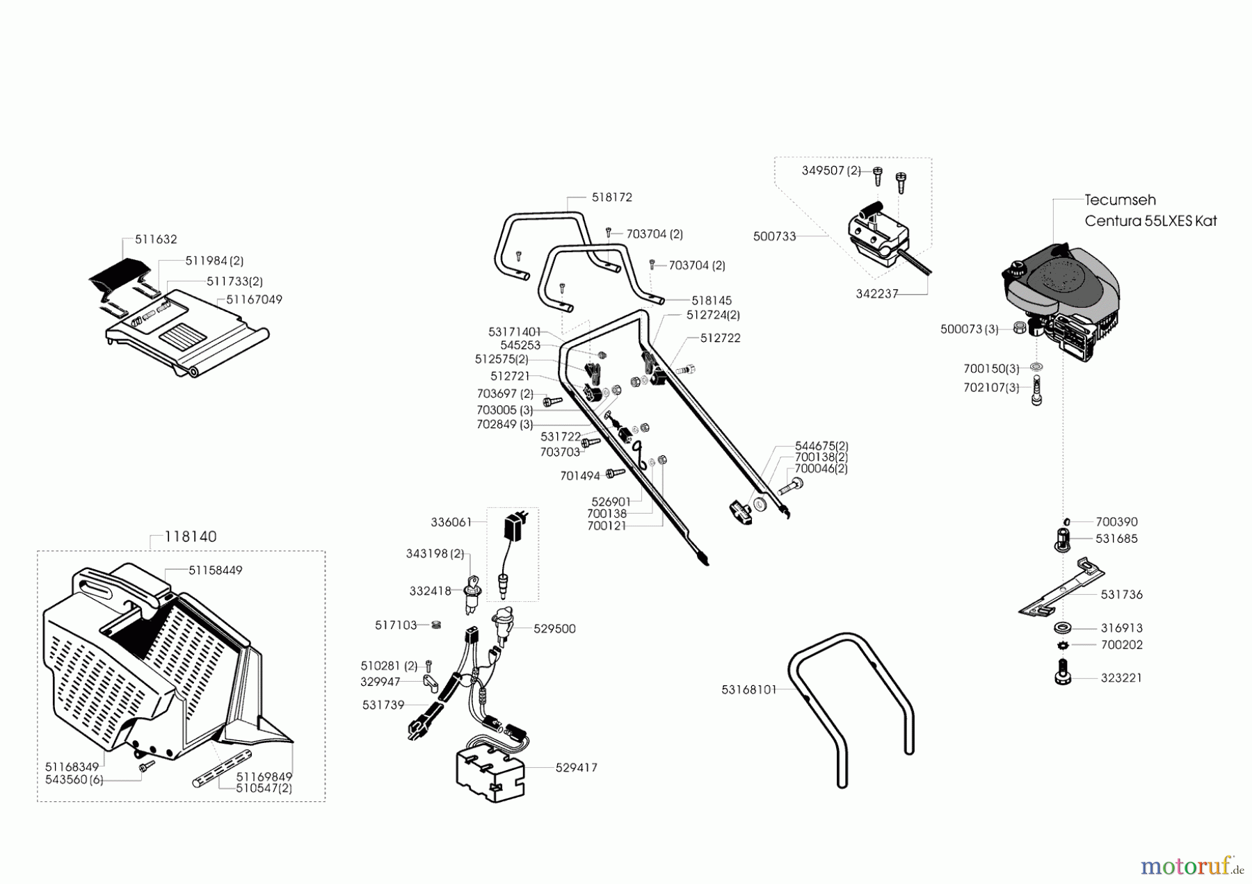  Fleurelle Gartentechnik Benzinrasenmäher BAE 471 01/2001 - 11/2001 Seite 2