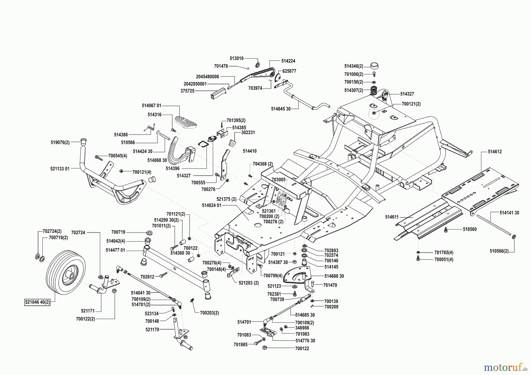  Concord Gartentechnik Rasentraktor T16-102 ab 08/2001 Seite 2