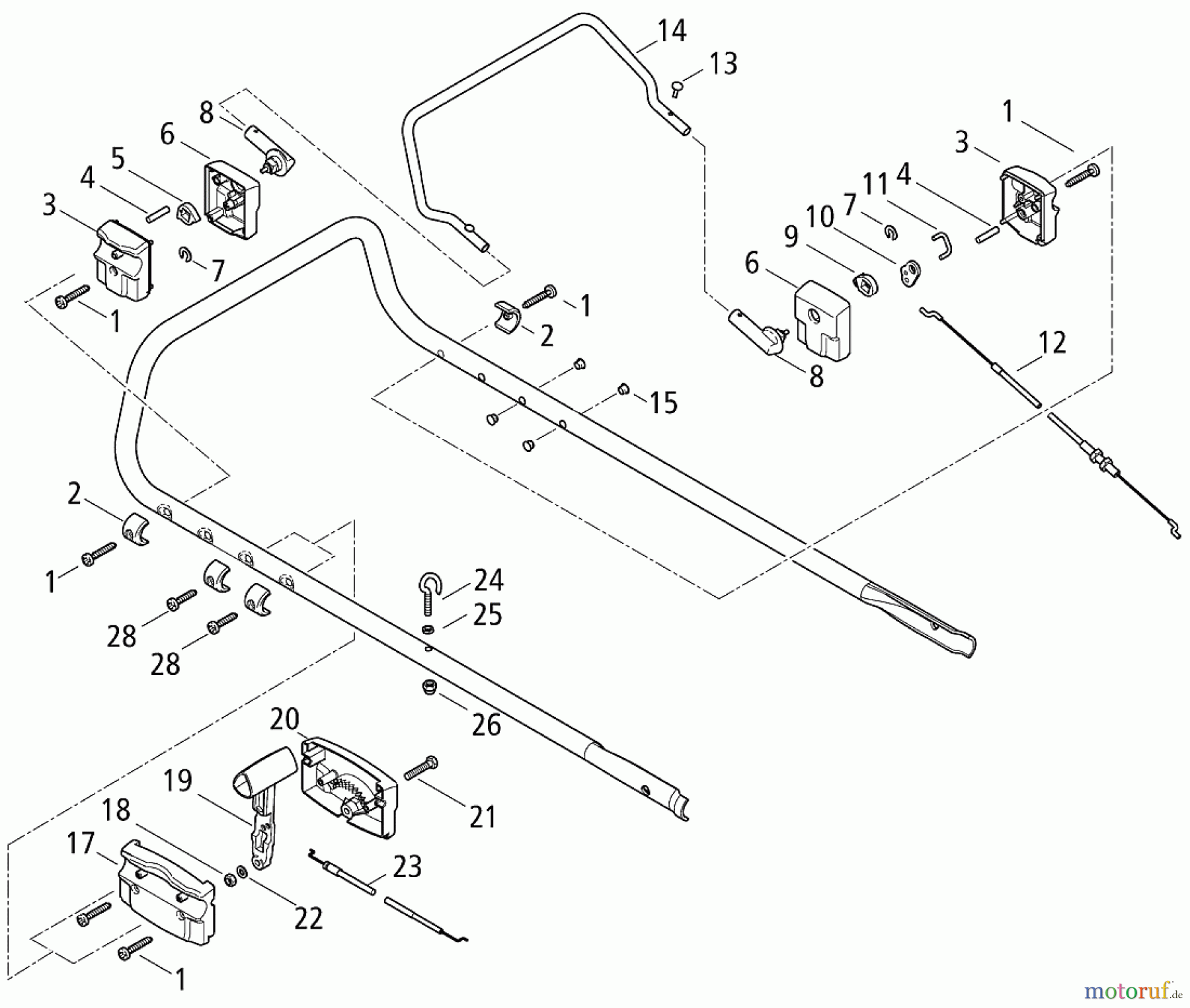  Solo by AL-KO Gartentechnik Benzinrasenmäher Primo 546 R / RT / S / RS / RO / SM / ZR / HR / HRM ET 102002 Druck 9 546 710 00/2002 [SN: ET 102002 Druck 9 546 710] - 04/2004 [SN: ET 042004 Druck 9 546 711] Seite 8