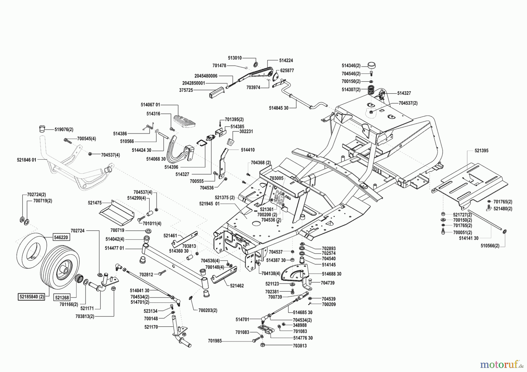  Concord Gartentechnik Rasentraktor T 15-102 S Masport  05/2003 Seite 2