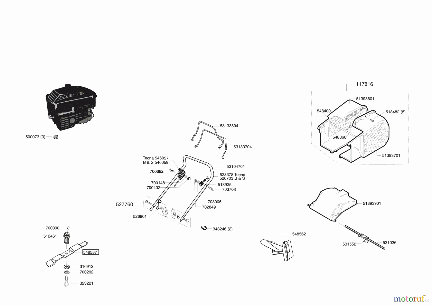  AL-KO Gartentechnik Benzinrasenmäher 47 BR Plus Jubilee ab 01/2004 Seite 1