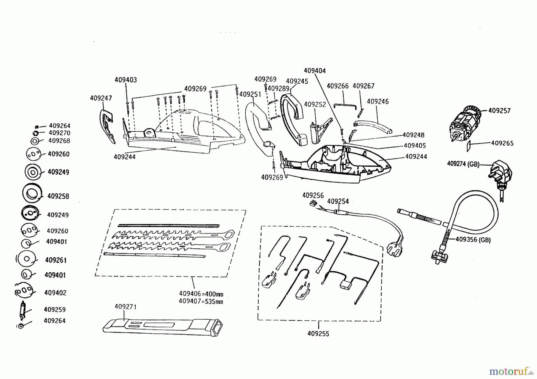  AL-KO Gartentechnik Heckenscheren HE 550 OS (UK) Seite 1