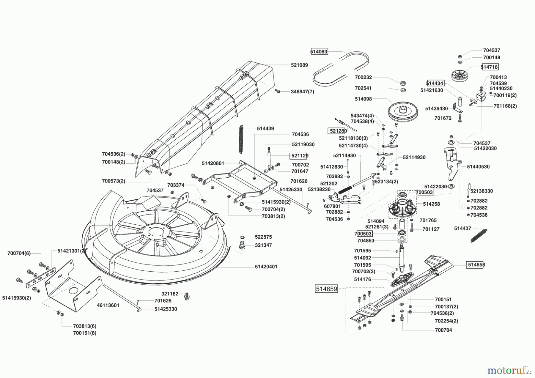  Sigma Gartentechnik Rasentraktor T 13-85 07/2005 - 03/2007 Seite 5