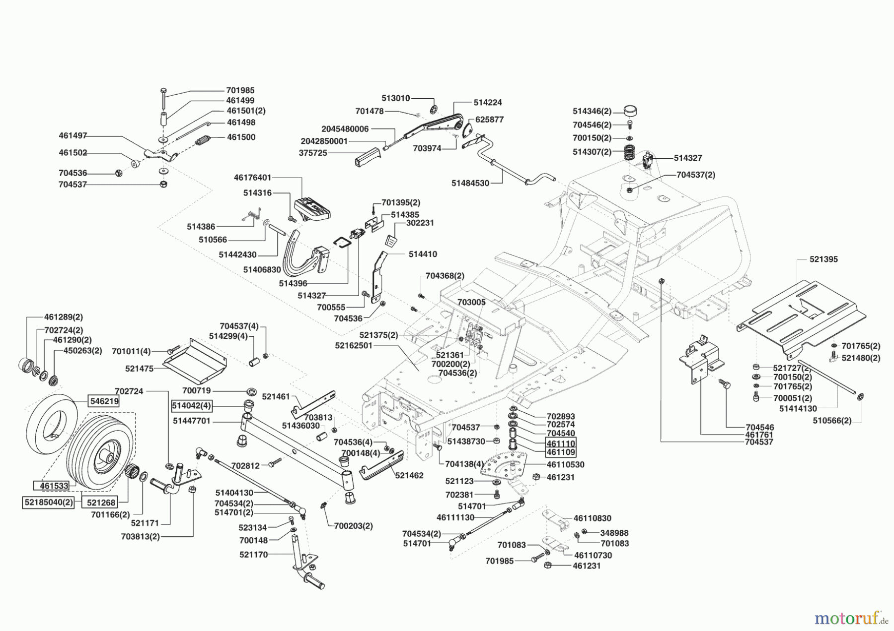  AL-KO Gartentechnik Rasentraktor T 15-102 SPH-E 12/2006 - 11/2008 Seite 2