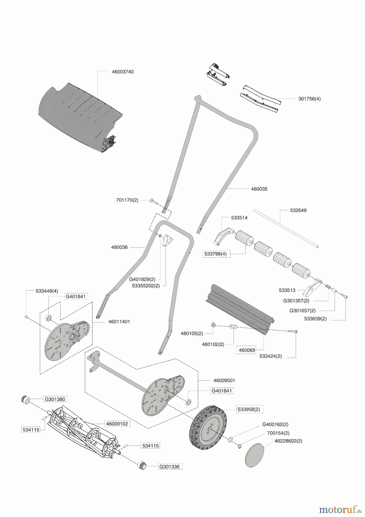  Ginge Gartentechnik Handrasenmäher COMFORT 38 PLUS SOFT-TOUCH Seite 1