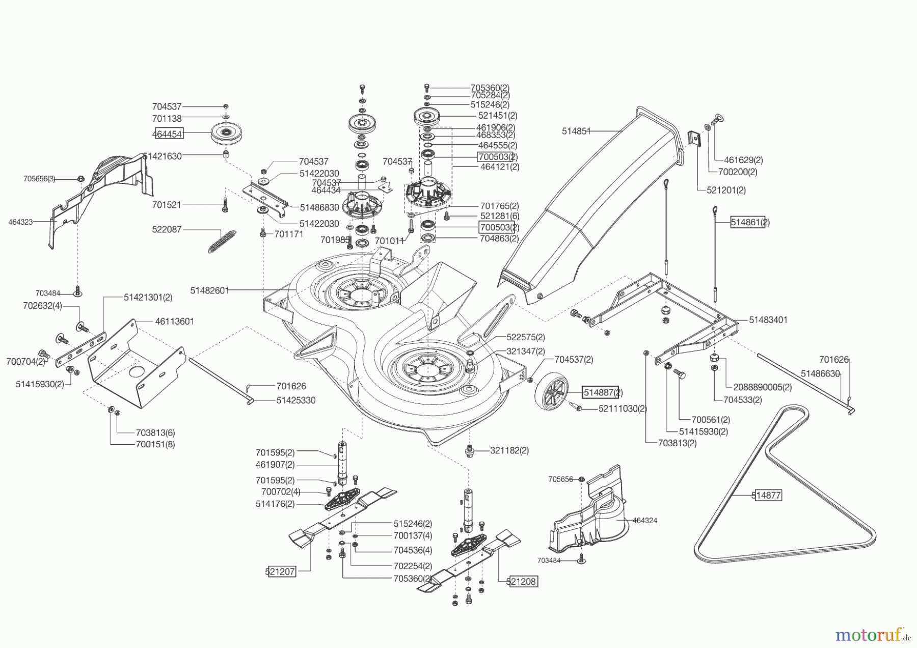  Powerline Gartentechnik Rasentraktor T 16-102 HD-H ab 01/2010 Seite 5