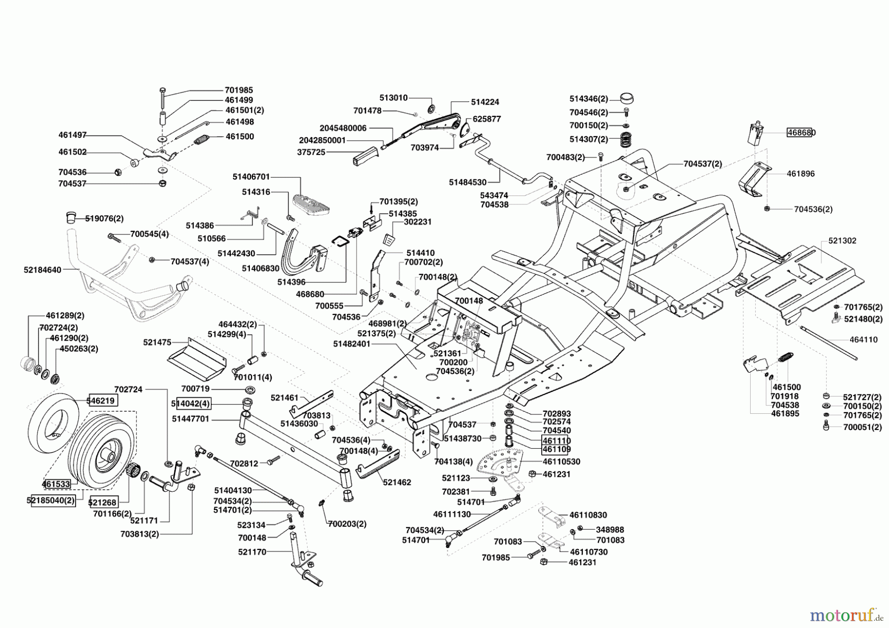  Powerline Gartentechnik Rasentraktor T13-92 HD Edition  ab 02/2011 Seite 2