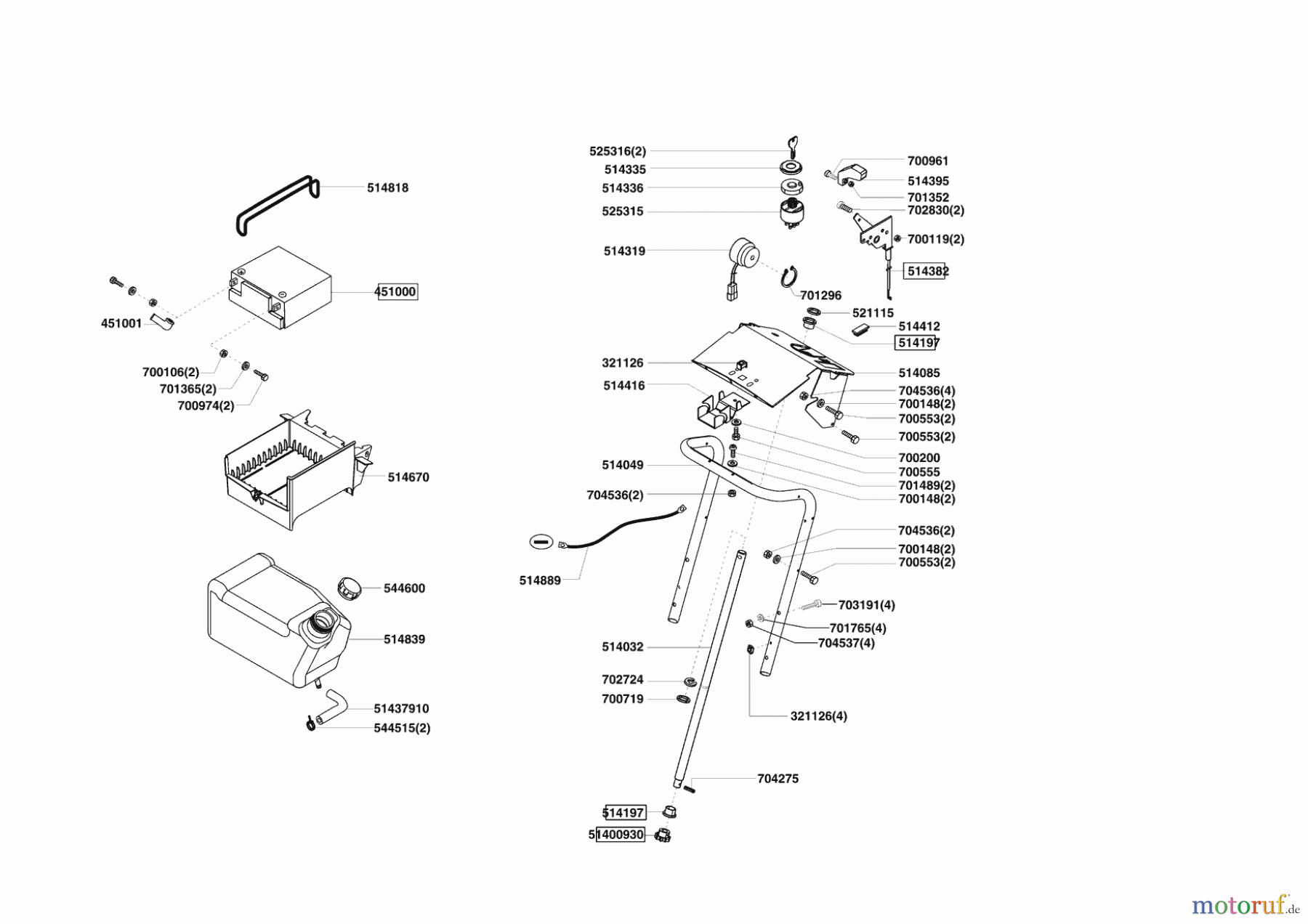  Powerline Gartentechnik Rasentraktor T13-102 SP  ab 07/2012 Seite 6