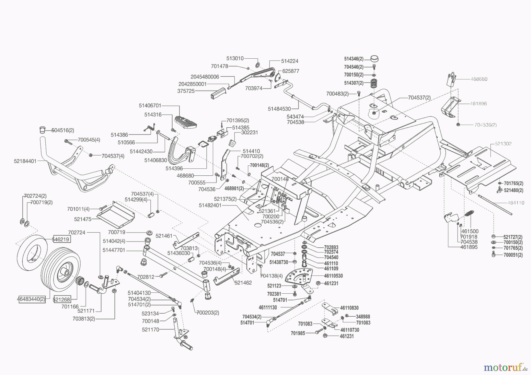  AL-KO Gartentechnik Rasentraktor T 20-102 HD Gulistan  ab 03/2015 Seite 2