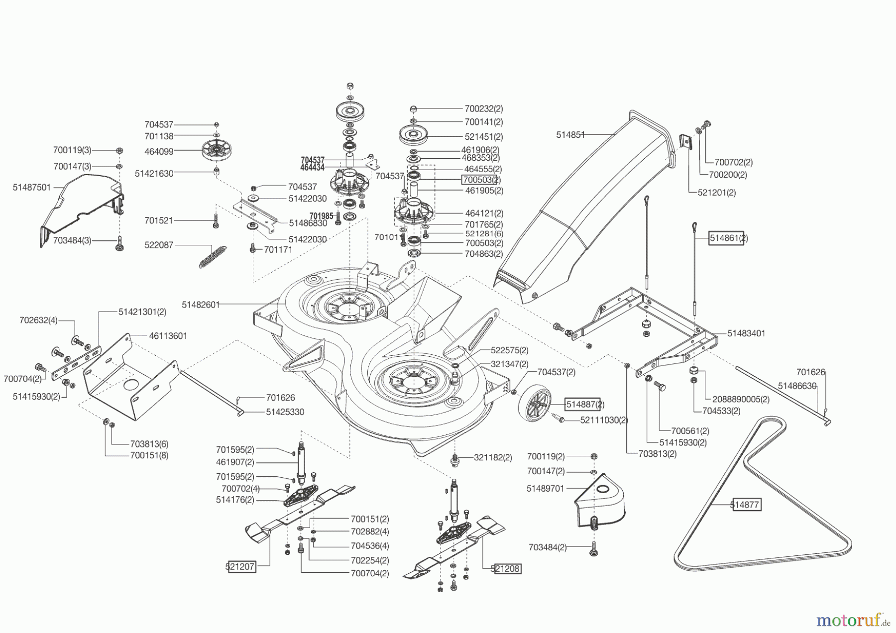  AL-KO Gartentechnik Rasentraktor T 20-102 HD Gulistan  ab 03/2015 Seite 5