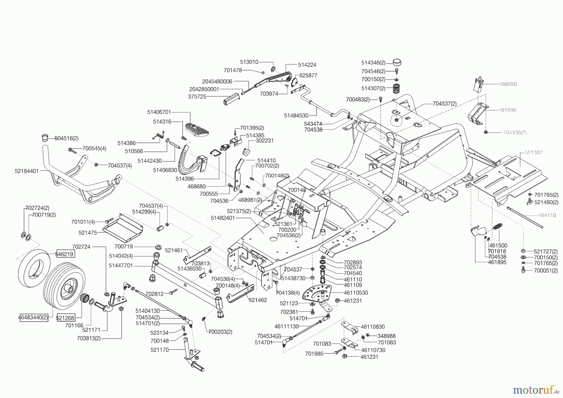  AL-KO Gartentechnik Rasentraktor T 20-102 HD Gulistan  ab 09/2016 Seite 2