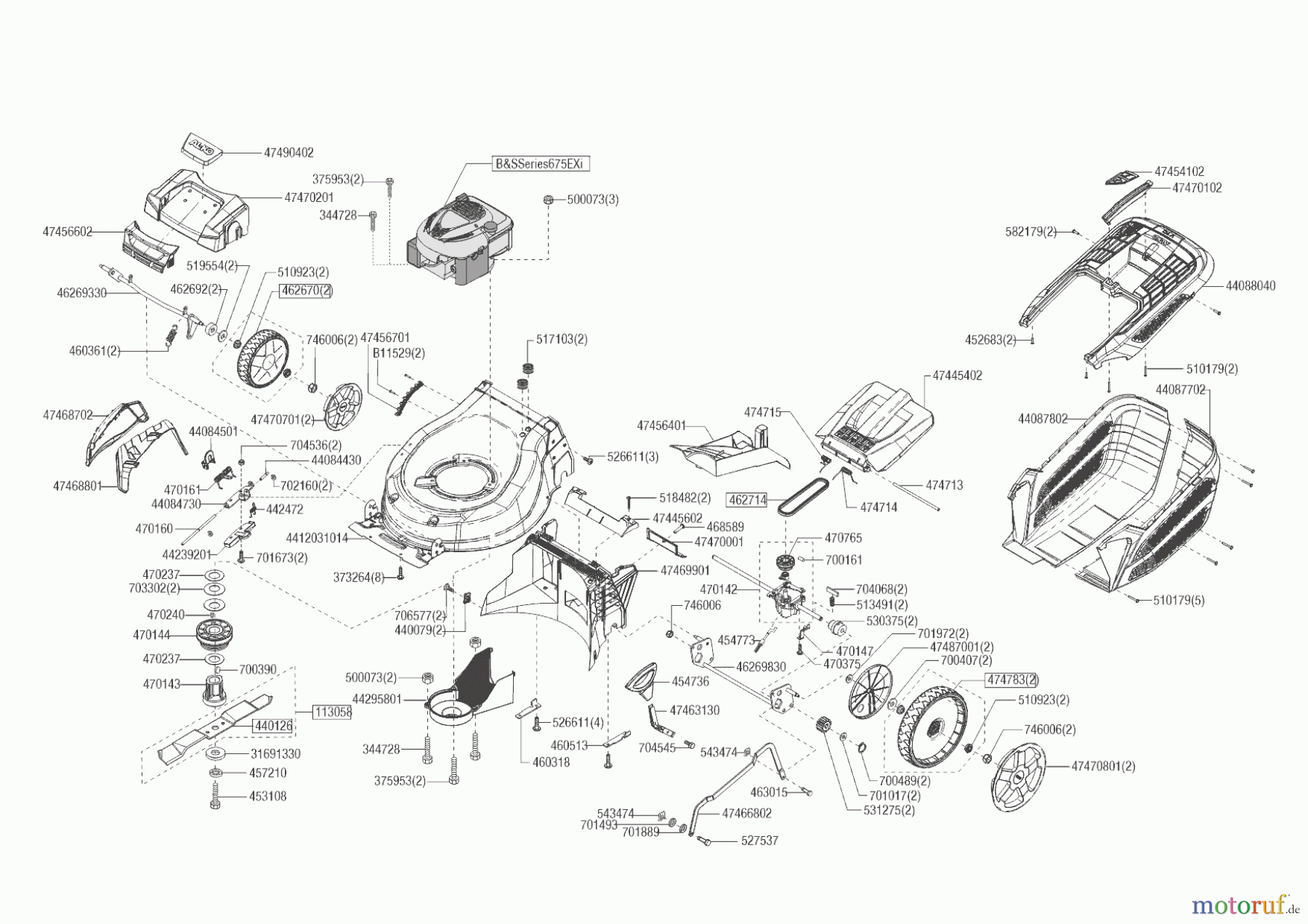  AL-KO Gartentechnik Benzinrasenmäher 520 VS-B PREMIUM  ab 09/2021 Seite 1