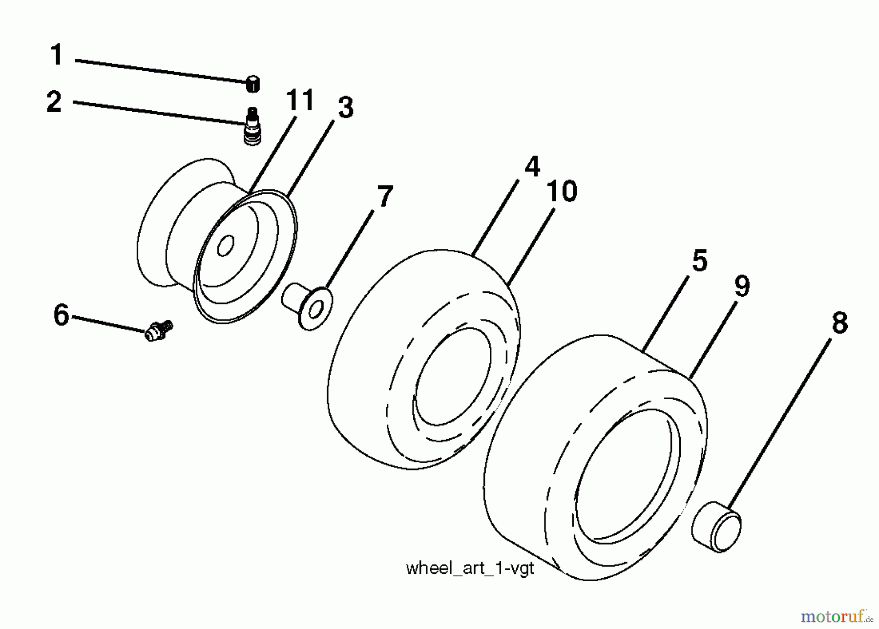  Husqvarna Rasen und Garten Traktoren YTH 2042TD (96041005403) - Husqvarna Yard Tractor (2010-02 & After) Wheel And Tires