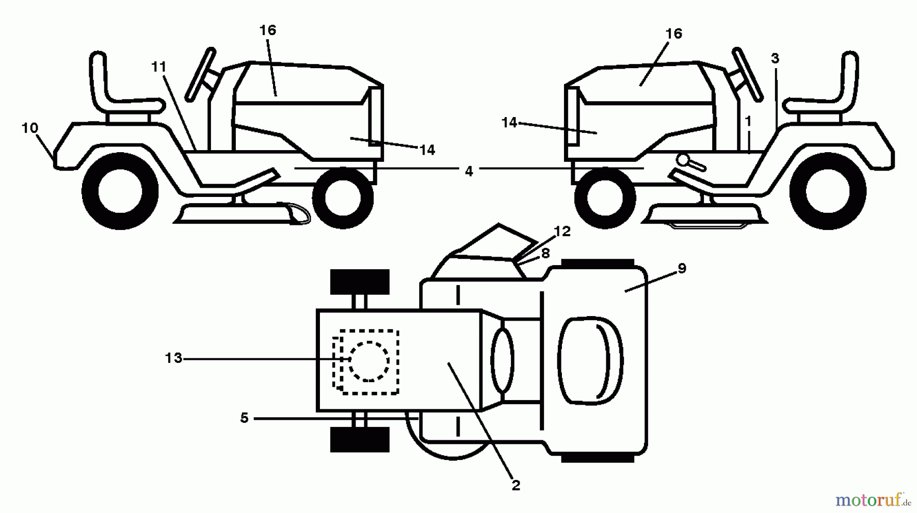 Husqvarna Rasen und Garten Traktoren YTH 2042TD (96041005405) - Husqvarna Yard Tractor (2013-02 & After) DECALS