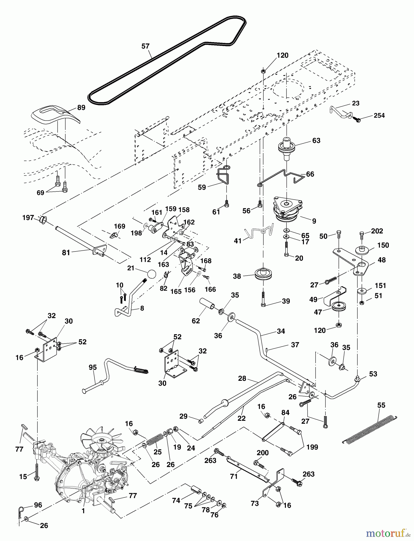 Husqvarna Rasen und Garten Traktoren YTH 2148B (954571960) - Husqvarna Yard Tractor (2004-03 & After) Drive