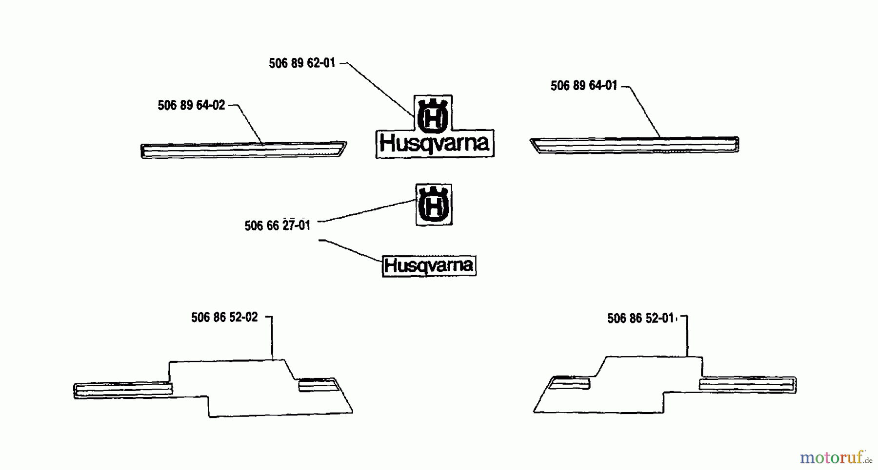  Husqvarna Reitermäher, Motor hinten Rider 1200-14 - Husqvarna Rear-Engine Rider (1991-03 & After) Decals