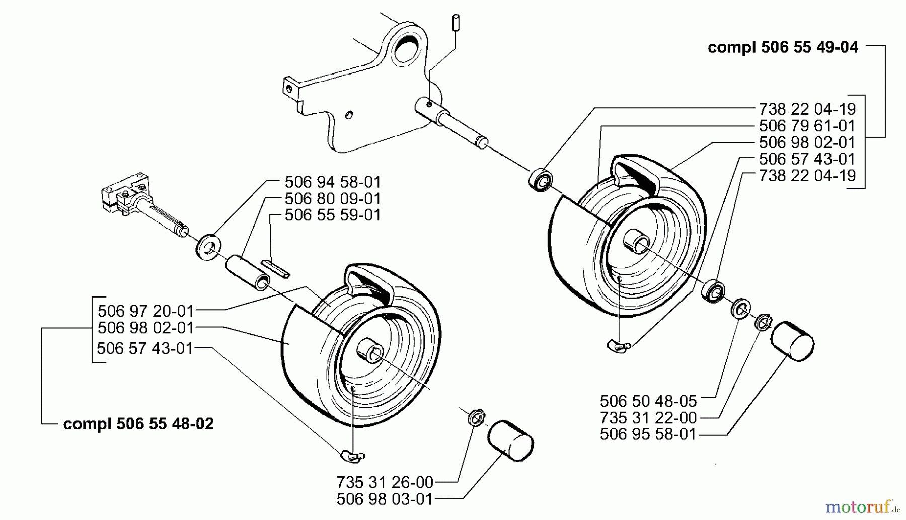  Husqvarna Reitermäher, Motor hinten Rider 14 Pro - Husqvarna Rear-Engine Rider (2000-02 & After) Wheels & Tires