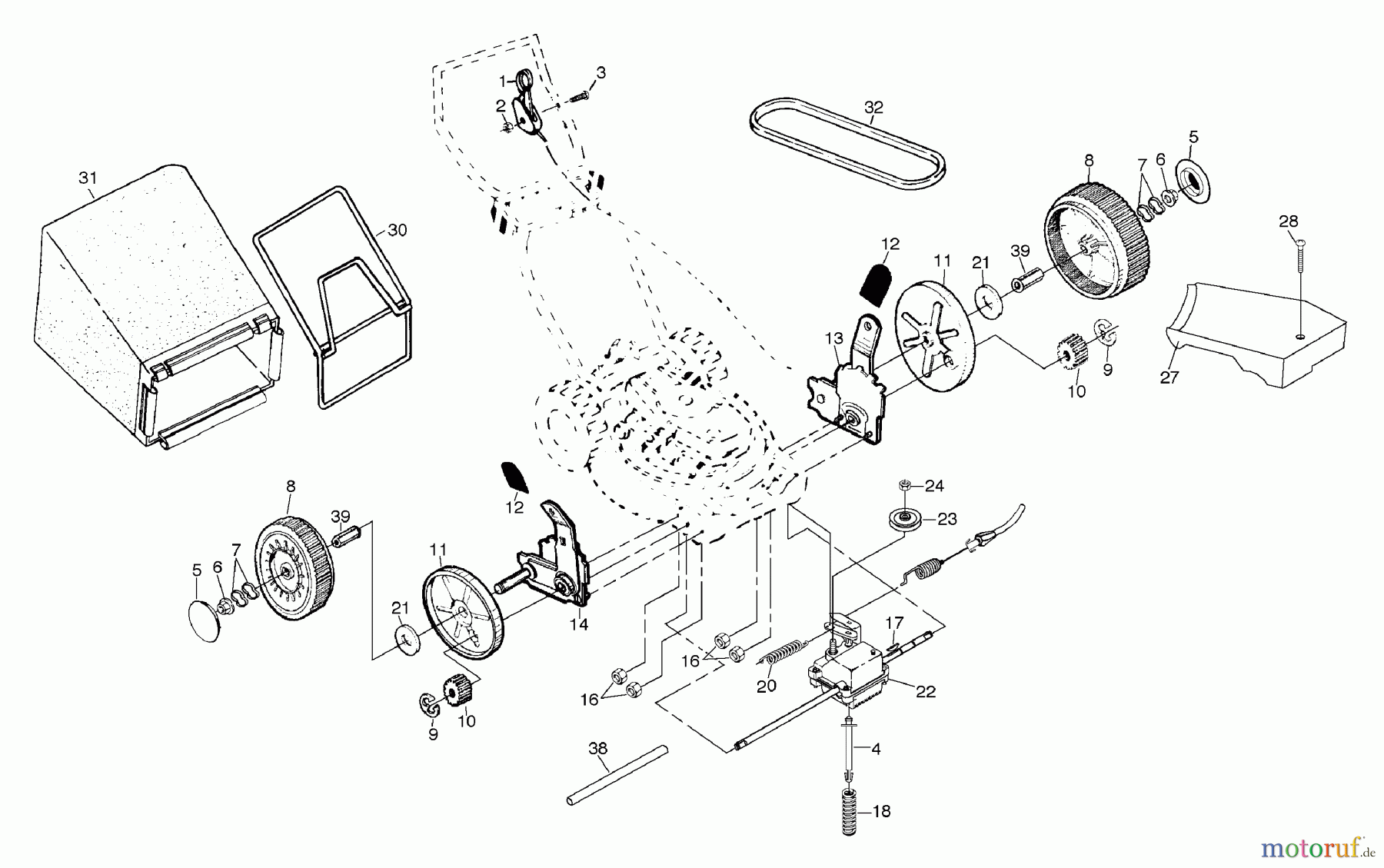  Husqvarna Rasenmäher 560 HSH (954140059A) - Husqvarna Walk-Behind Mower (1998-02 & After) Rotary Lawn Mower Part 2