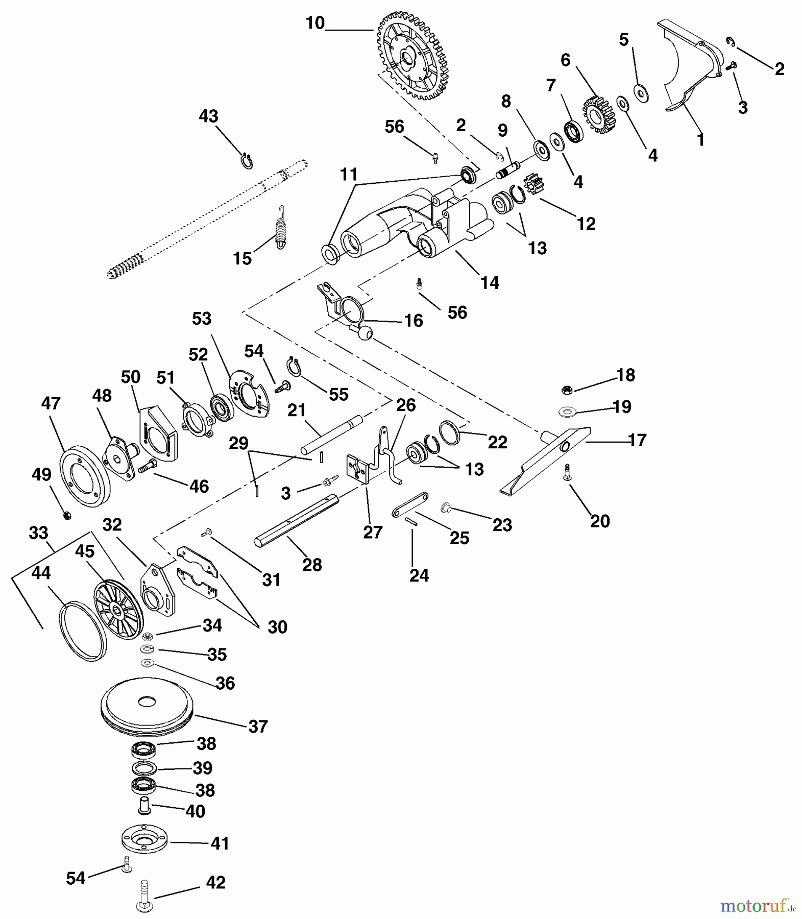  Husqvarna Rasenmäher 600 C (601100023) - Husqvarna Walk-Behind Mower (2000-11 to 2001-05) Friction Wheel And Adjusters