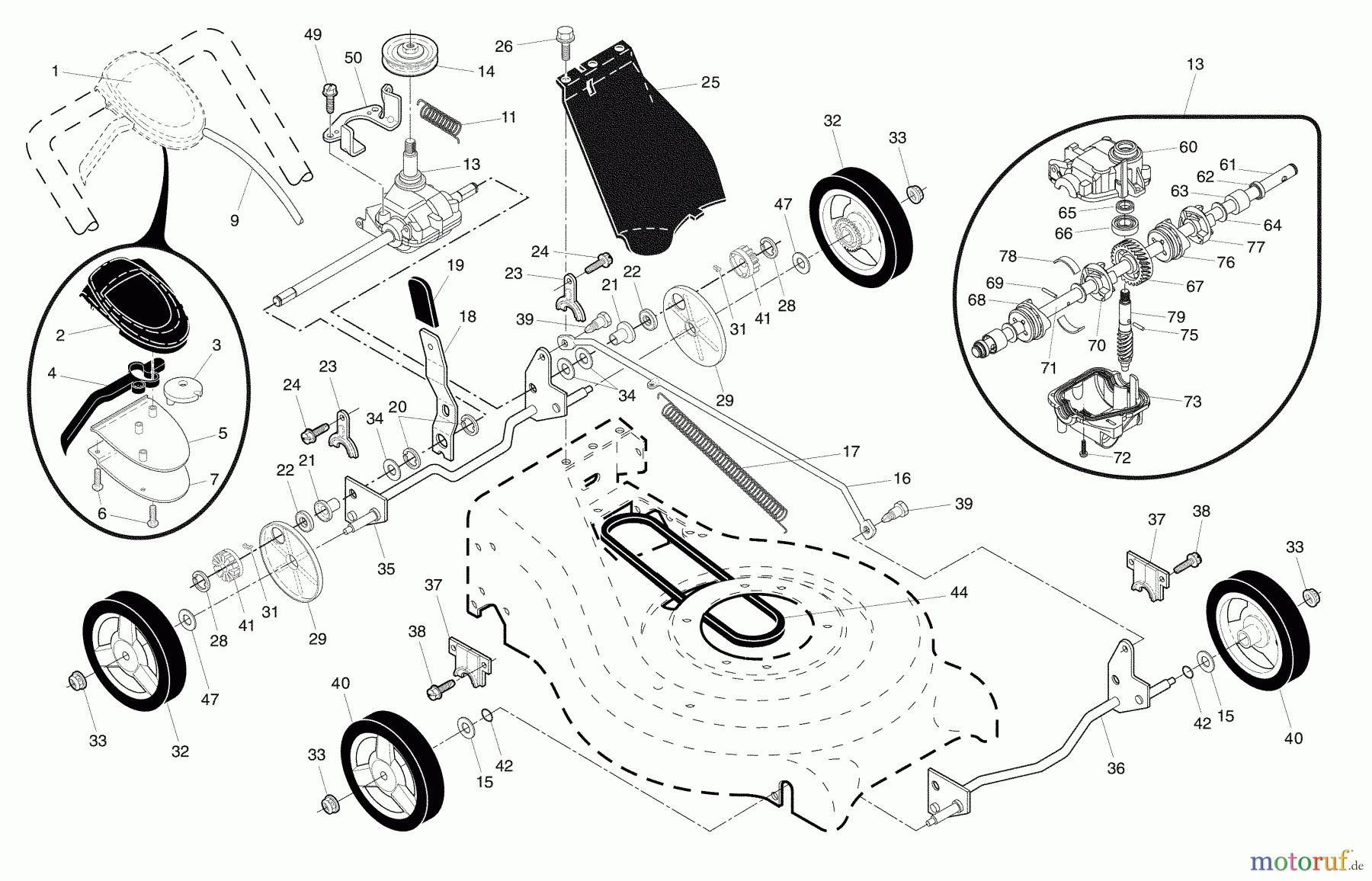 Husqvarna Rasenmäher 87521 RSX (96143003800) - Husqvarna Walk-Behind Mower (2008-03 & After) (California) Repair Parts #2