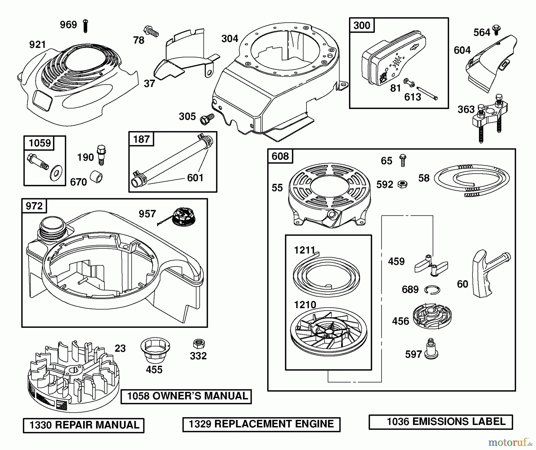 Husqvarna Rasenmäher 917.375820 - Husqvarna Walk-Behind Mower (2006-01 & After) (Sears Craftsman) Briggs & Stratton 4-Cycle Engine (Part 3)