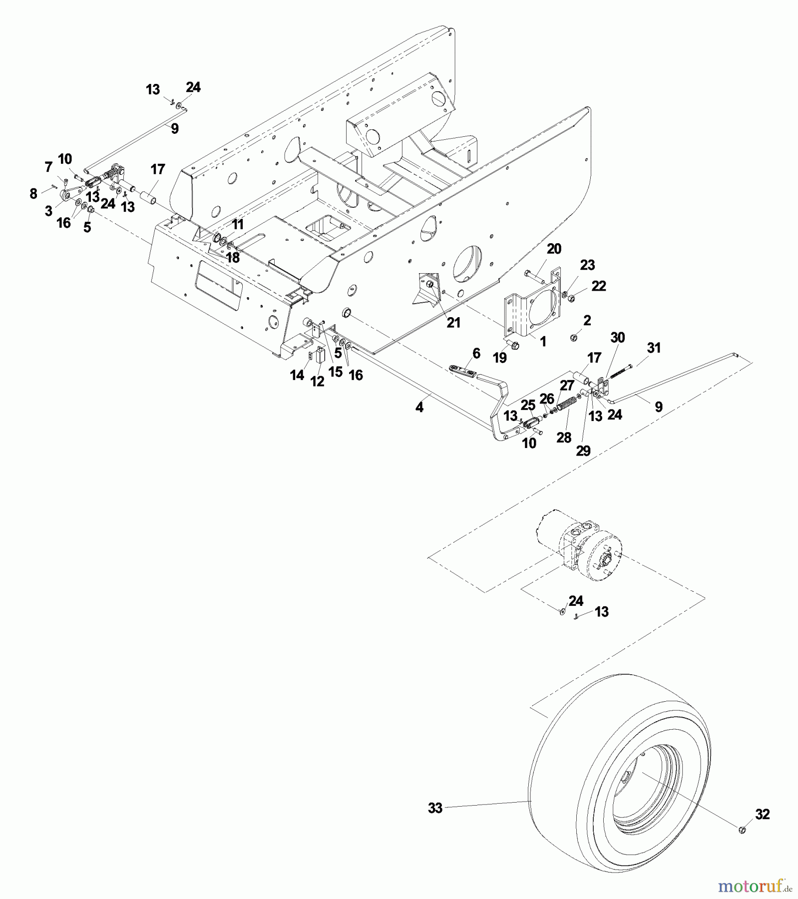  Husqvarna Nullwendekreismäher, Zero-Turn BZ 7234 D (968999216) - Husqvarna Zero-Turn Mower (2003-03 to 2004-10) Brake Group