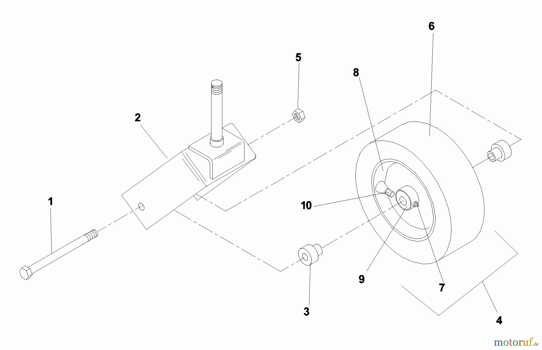 Husqvarna Nullwendekreismäher, Zero-Turn BZ 6127 D (968999218) - Husqvarna Zero-Turn Mower (2003-03 to 2004-10) Caster Assembly