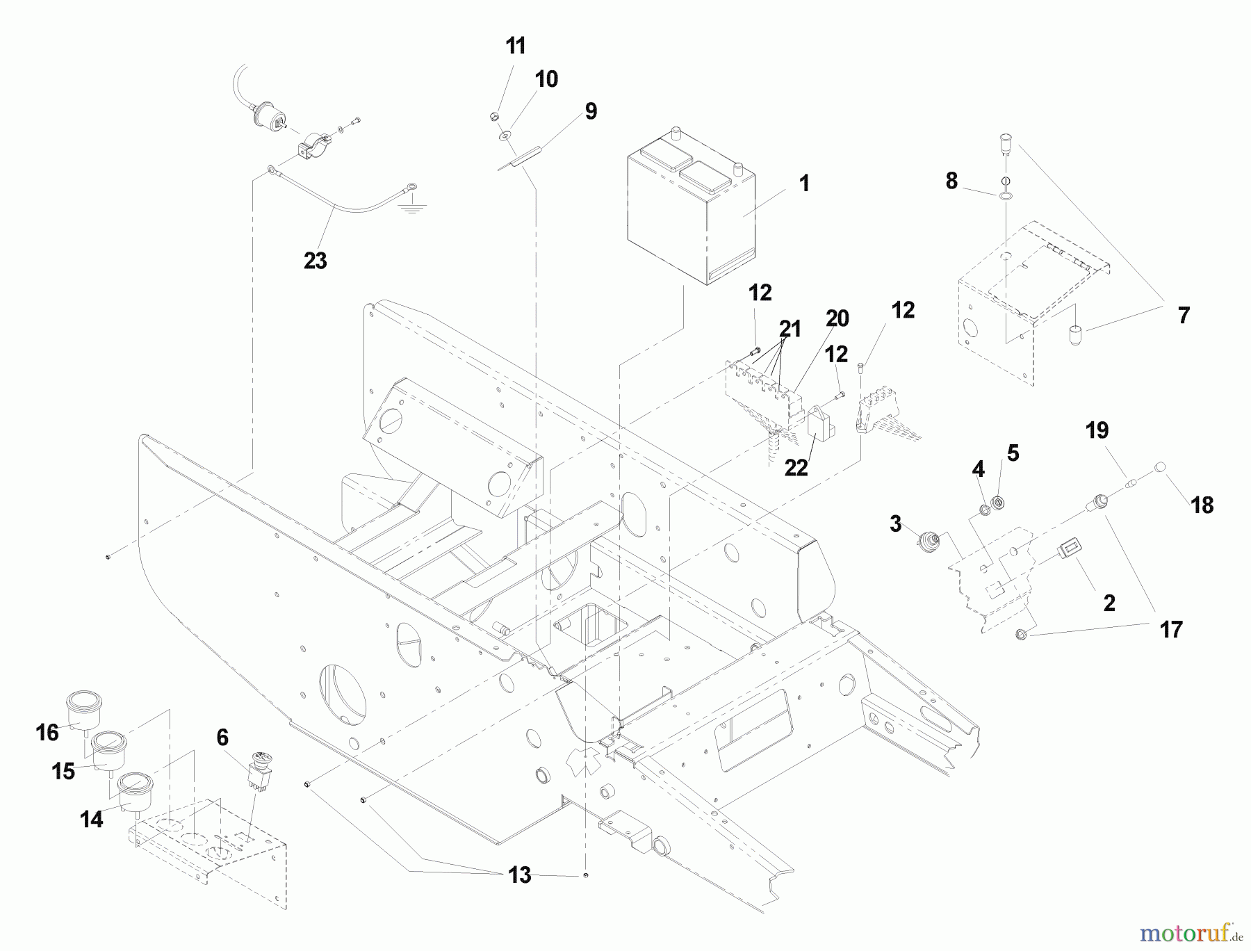  Husqvarna Nullwendekreismäher, Zero-Turn BZ 6127 D (968999218) - Husqvarna Zero-Turn Mower (2004-11 & After) (SN: 033600000 & Up) Electrical Group