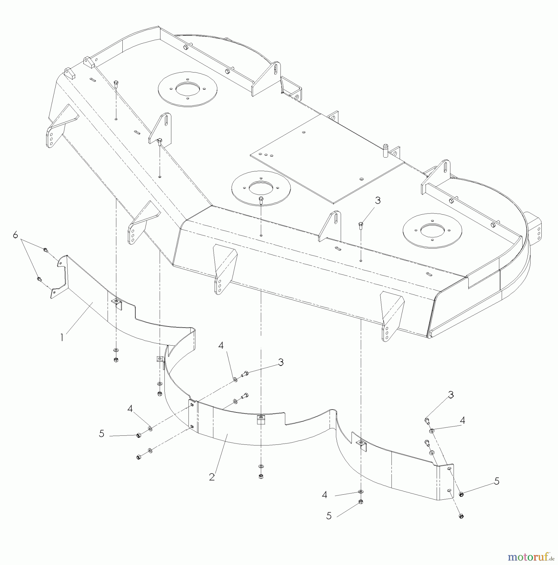  Husqvarna Nullwendekreismäher, Zero-Turn BZ 7234 D (968999264) - Husqvarna Zero-Turn Mower (2005-08 & After) Accessories Front Baffle Kits 72