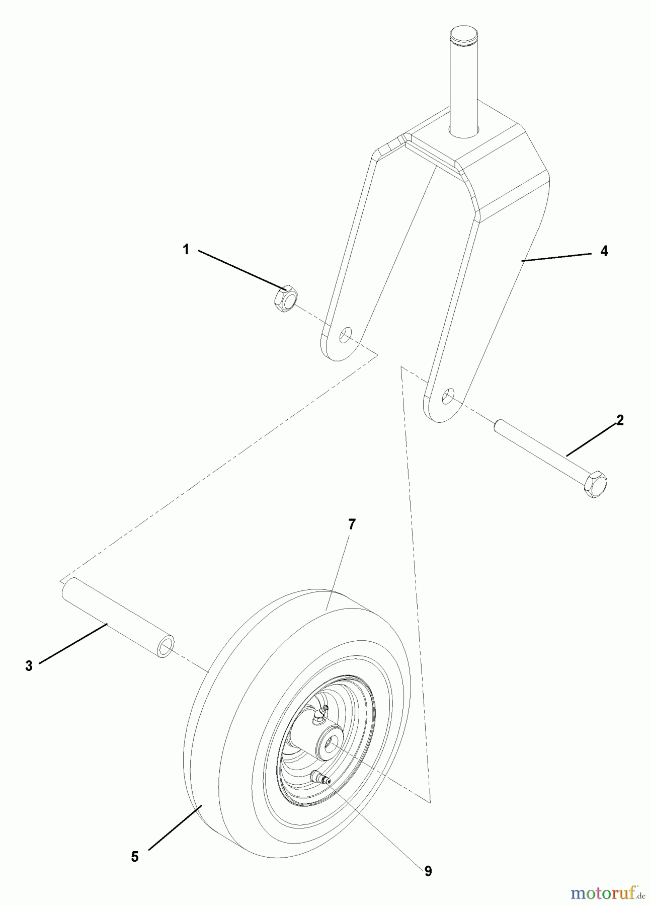  Husqvarna Nullwendekreismäher, Zero-Turn CZ 4217 (968999246) - Husqvarna Zero-Turn Mower (2006-08 & After) Caster Assembly