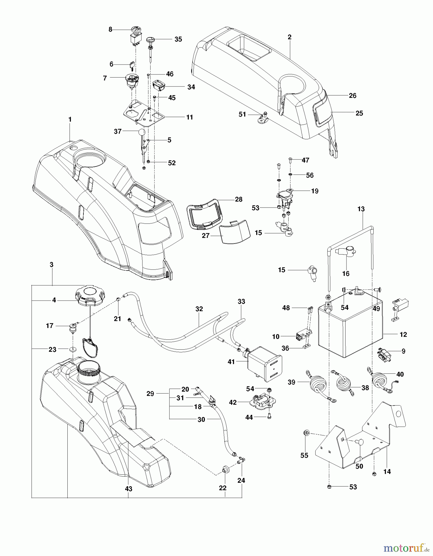  Husqvarna Nullwendekreismäher, Zero-Turn EZ 4824 CA (966659501) - Husqvarna Zero-Turn Mower (2012-08 & After) IGNITION SYSTEM