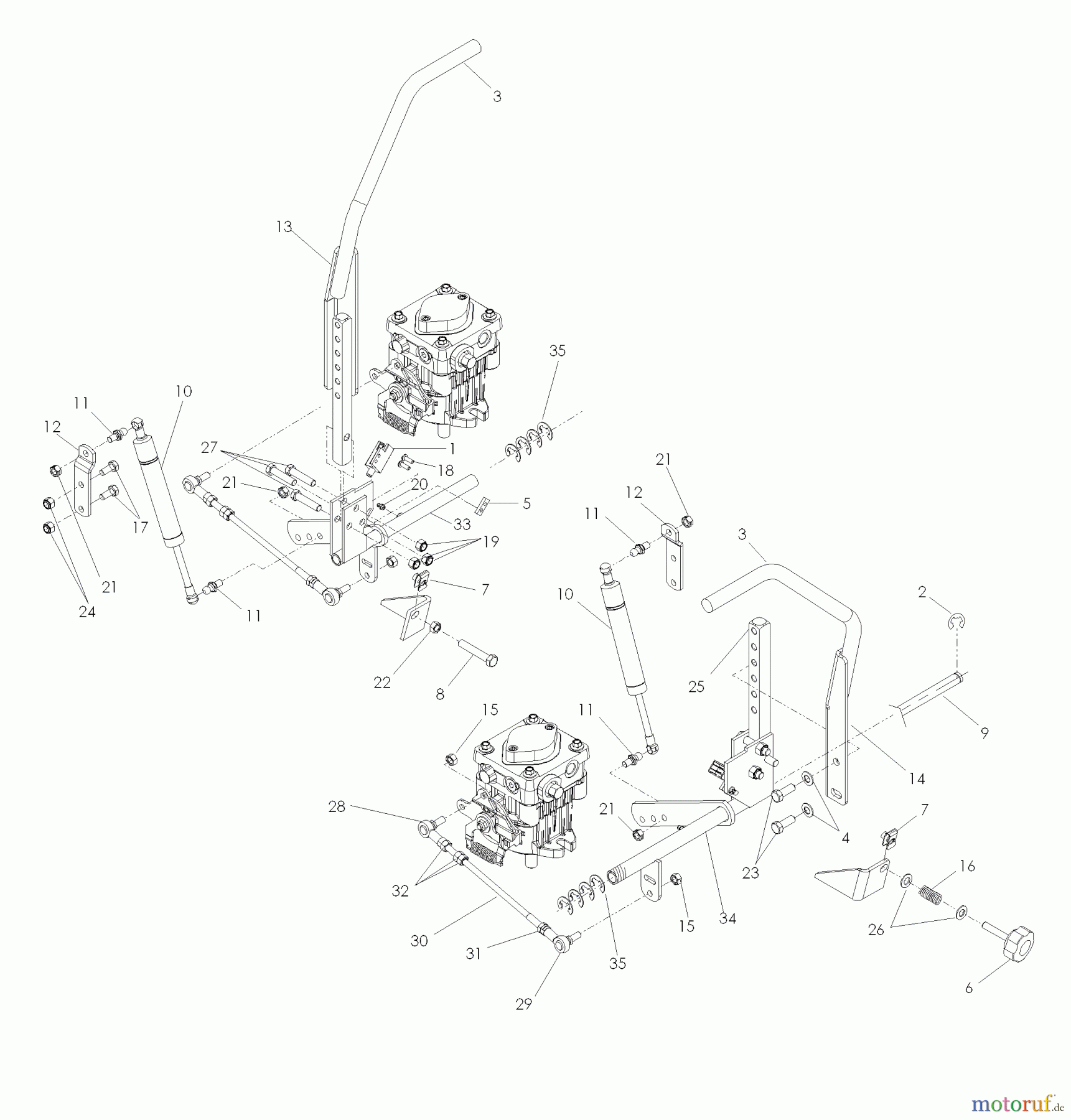 Husqvarna Nullwendekreismäher, Zero-Turn iZ 21 (968999774) - Husqvarna Zero-Turn Mower (2008-01 & After) Steering