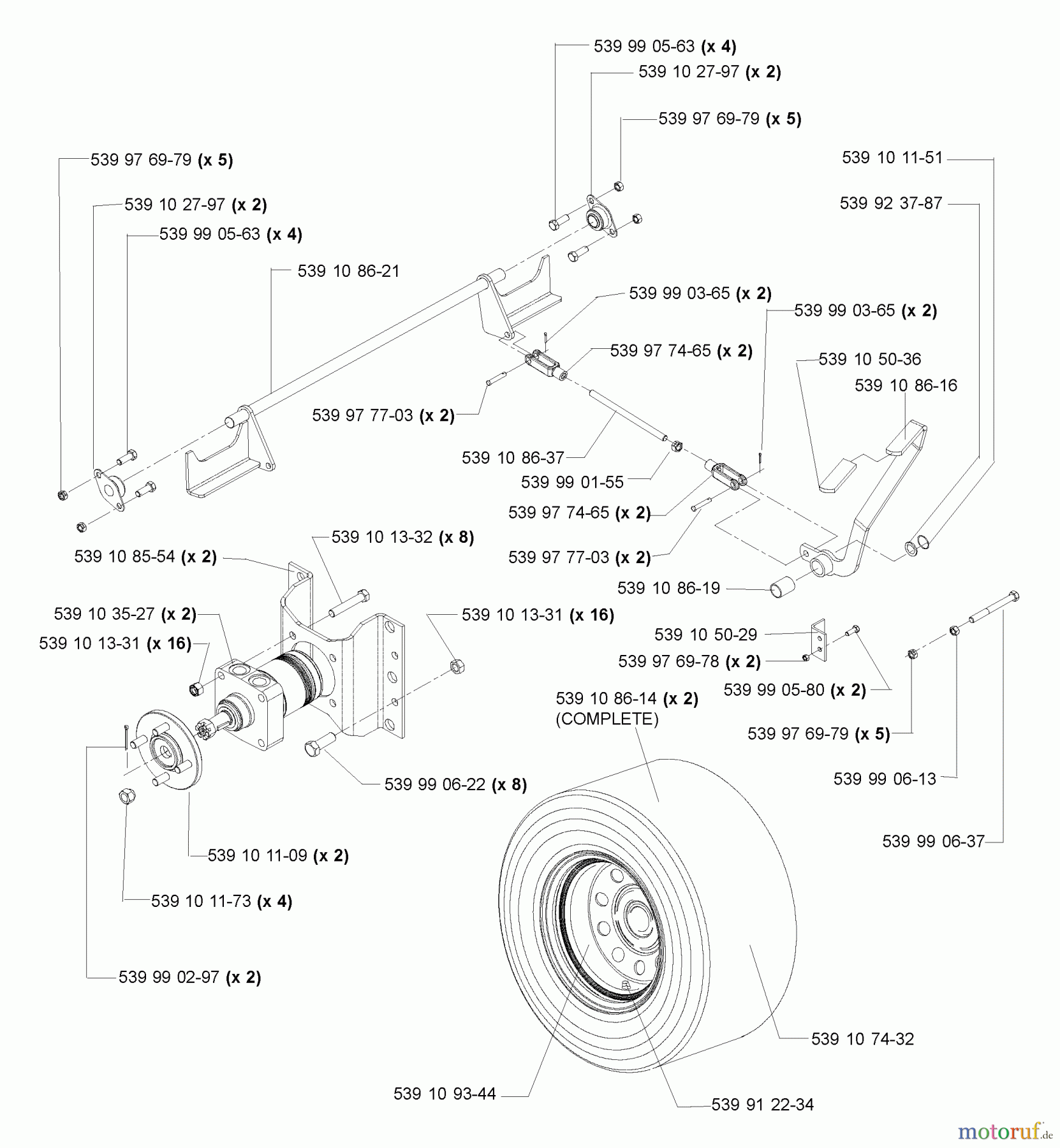  Husqvarna Nullwendekreismäher, Zero-Turn iZ 4217 (968999254) - Husqvarna Zero-Turn Mower (2005-03 & After) Park Brake Assembly (TE)