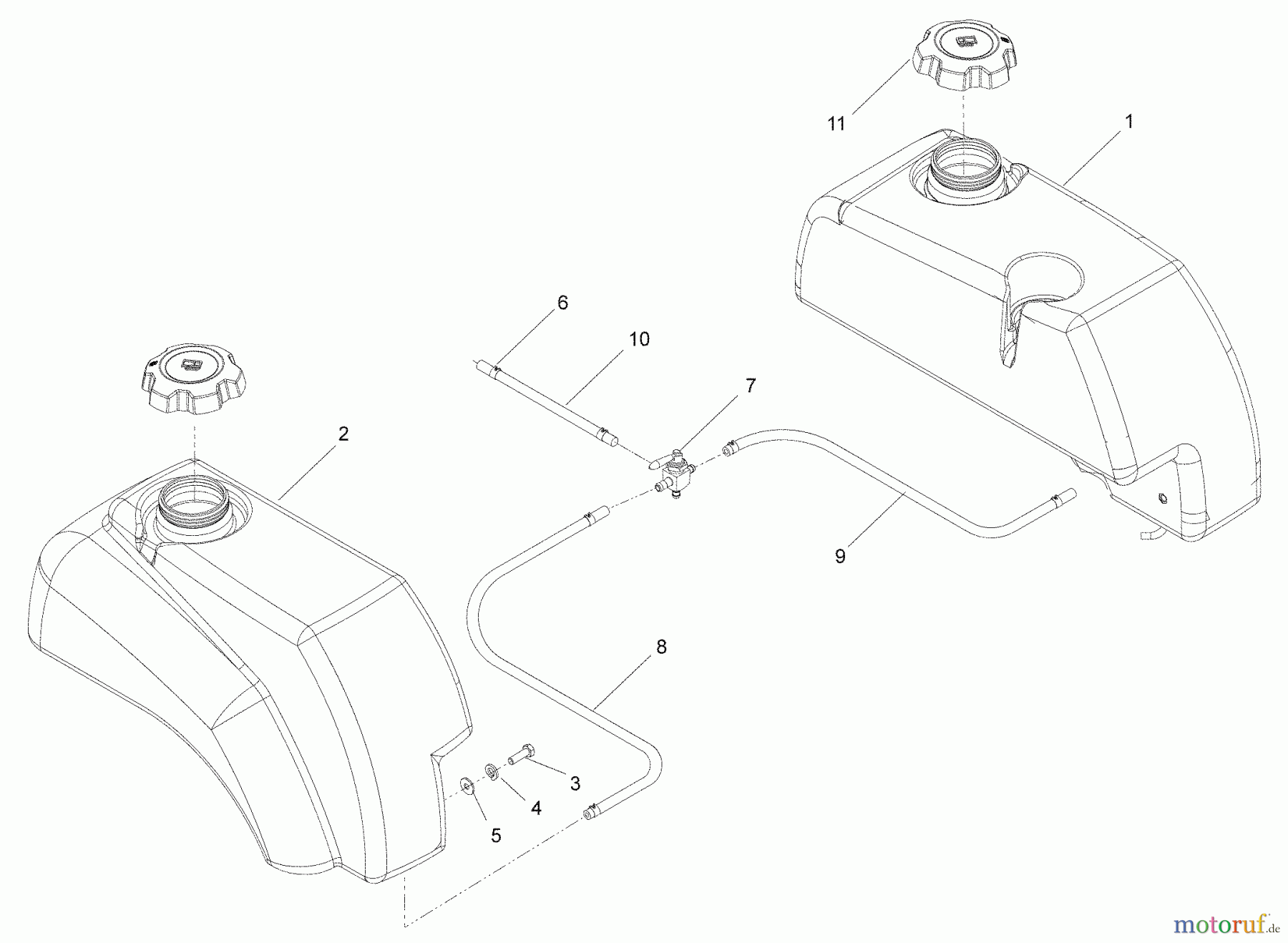  Husqvarna Nullwendekreismäher, Zero-Turn iZ 4217 (968999703) - Husqvarna Zero-Turn Mower (2008-12 & After) Fuel System