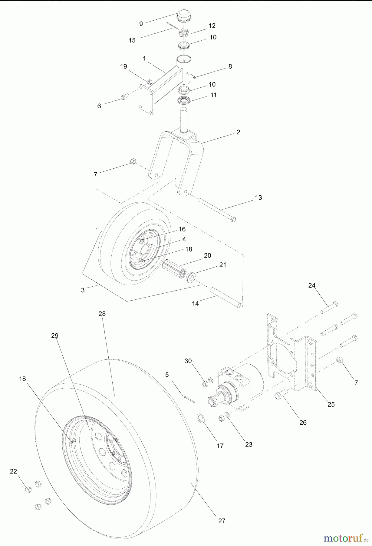 Husqvarna Nullwendekreismäher, Zero-Turn iZ 4217 (968999703) - Husqvarna Zero-Turn Mower (2008-12 & After) Wheels & Tires